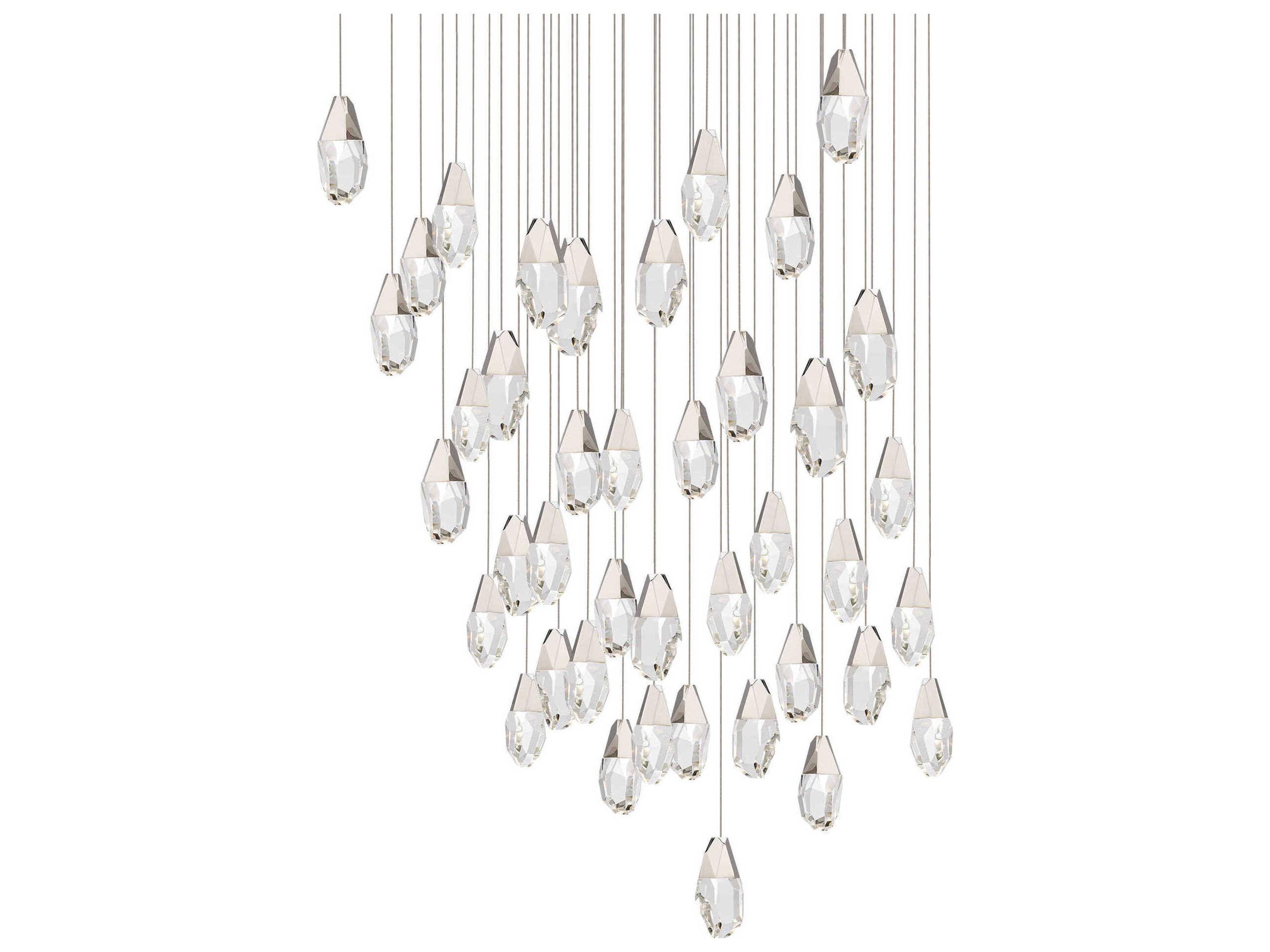 Martini 41-Light Polished Nickel Pendant