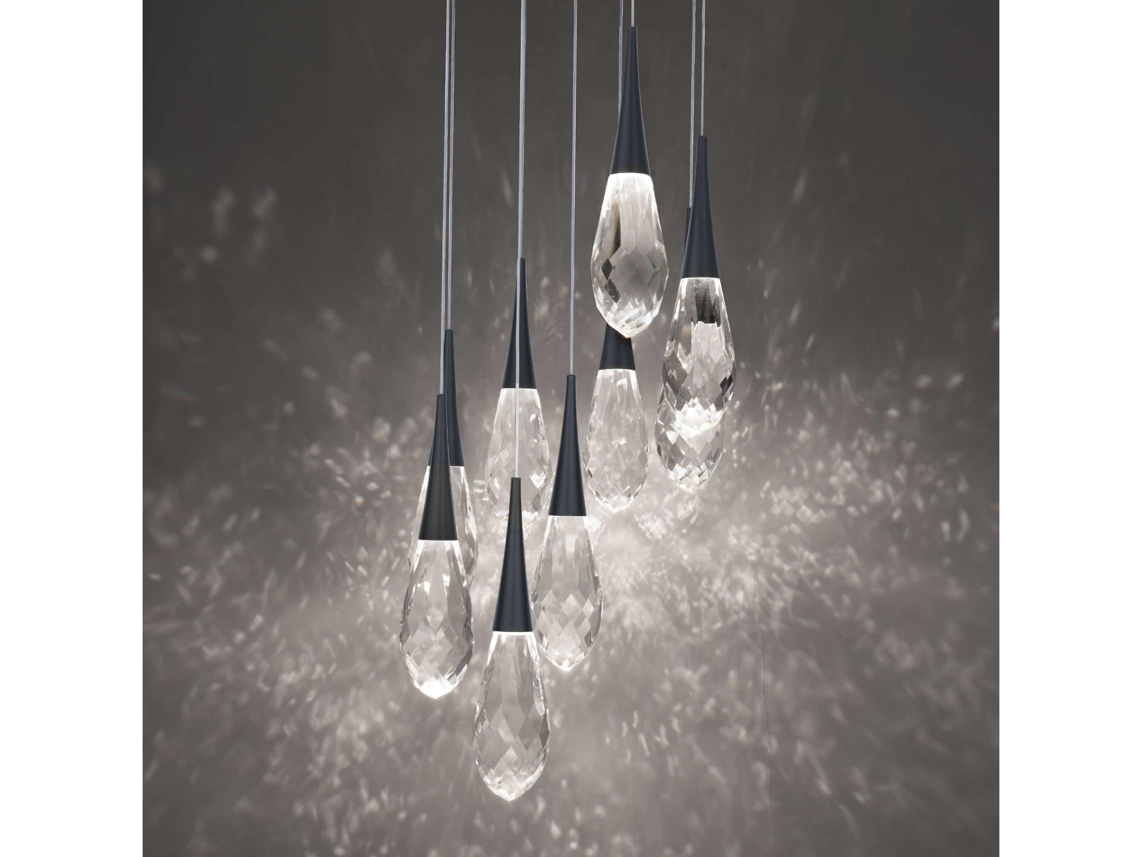 Schonbek Hibiscus 9-Light Black Pendant