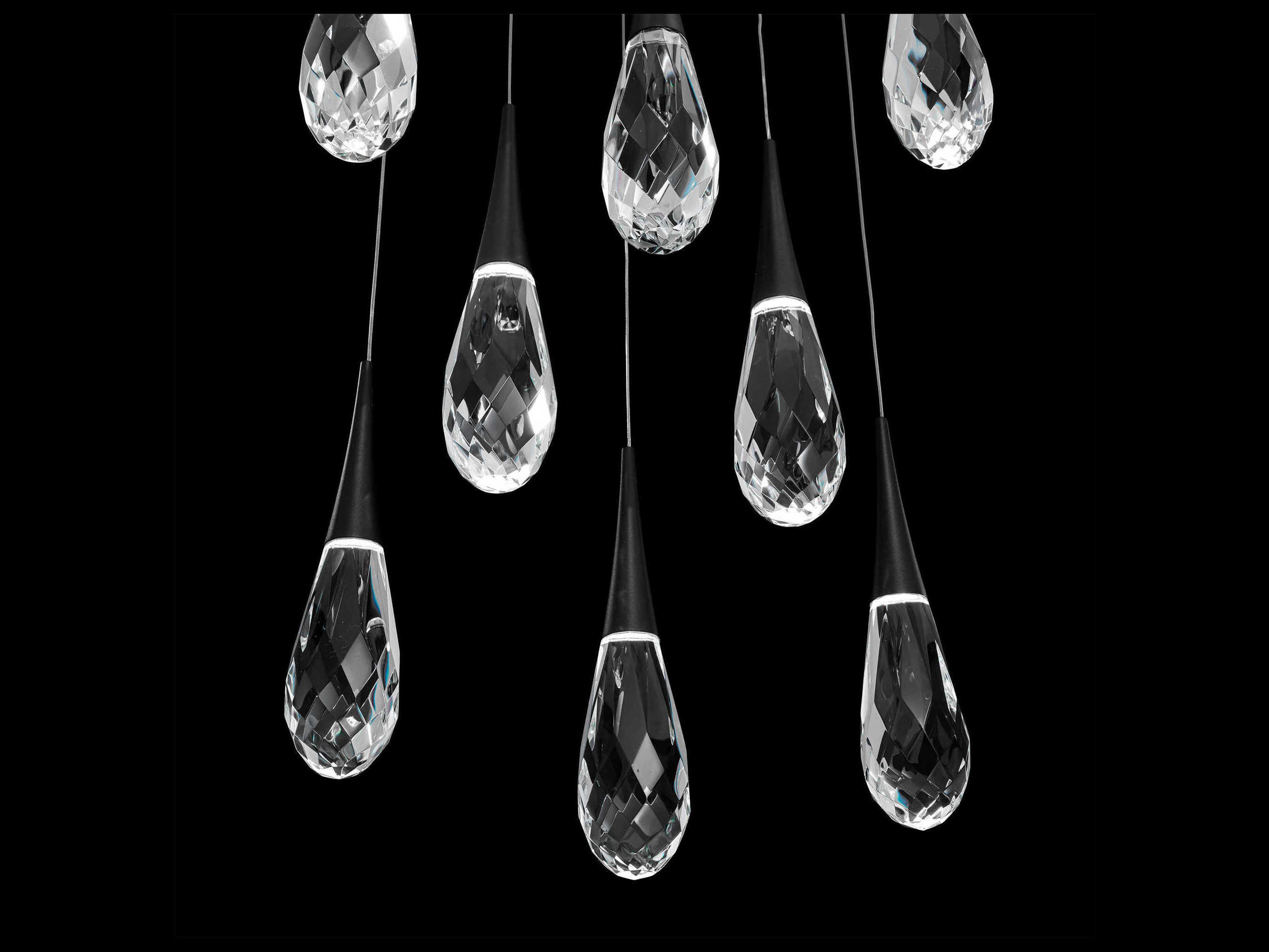 Schonbek Hibiscus 13-Light Black Pendant