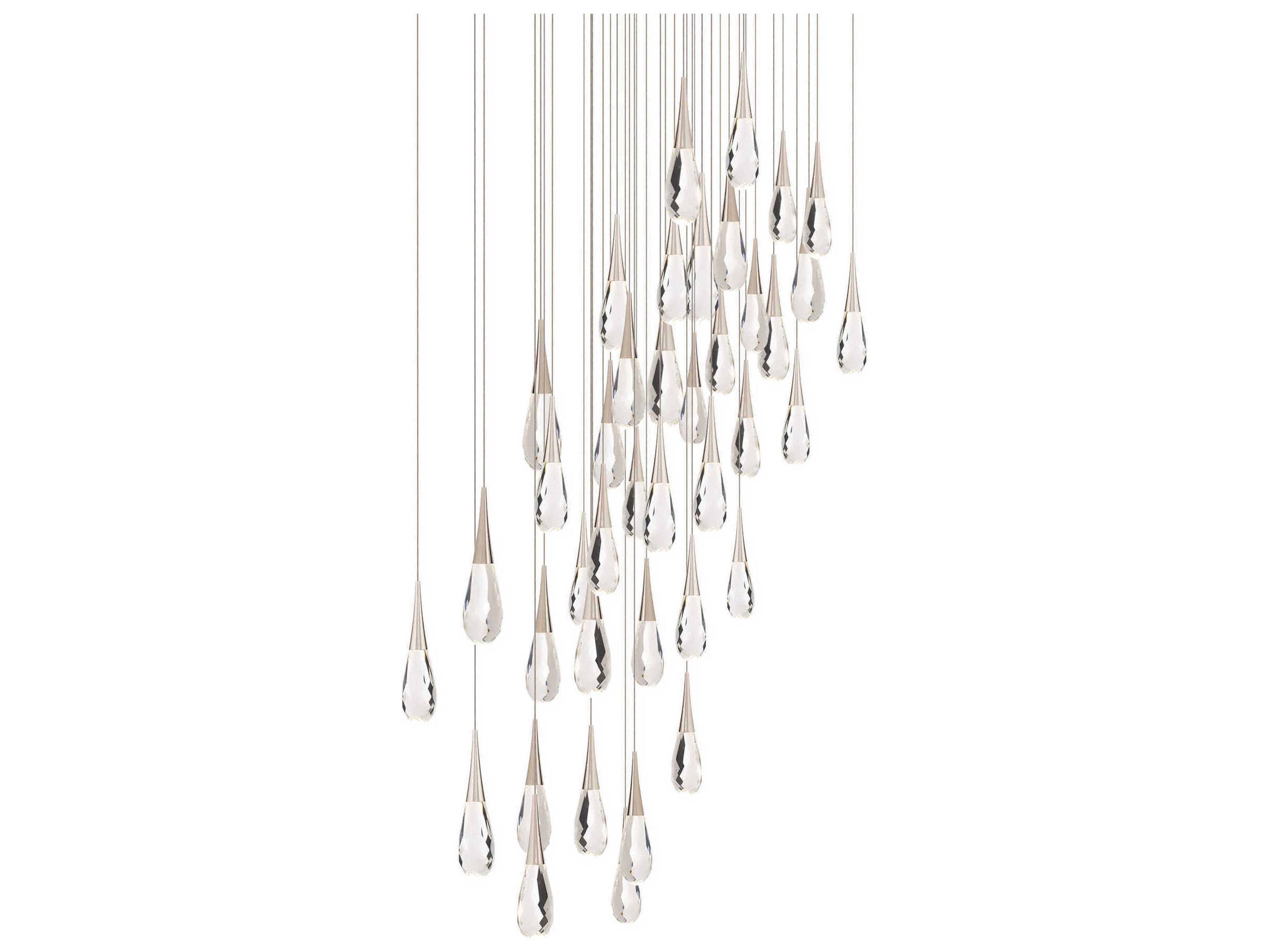 Hibiscus 41-Light Polished Nickel Pendant