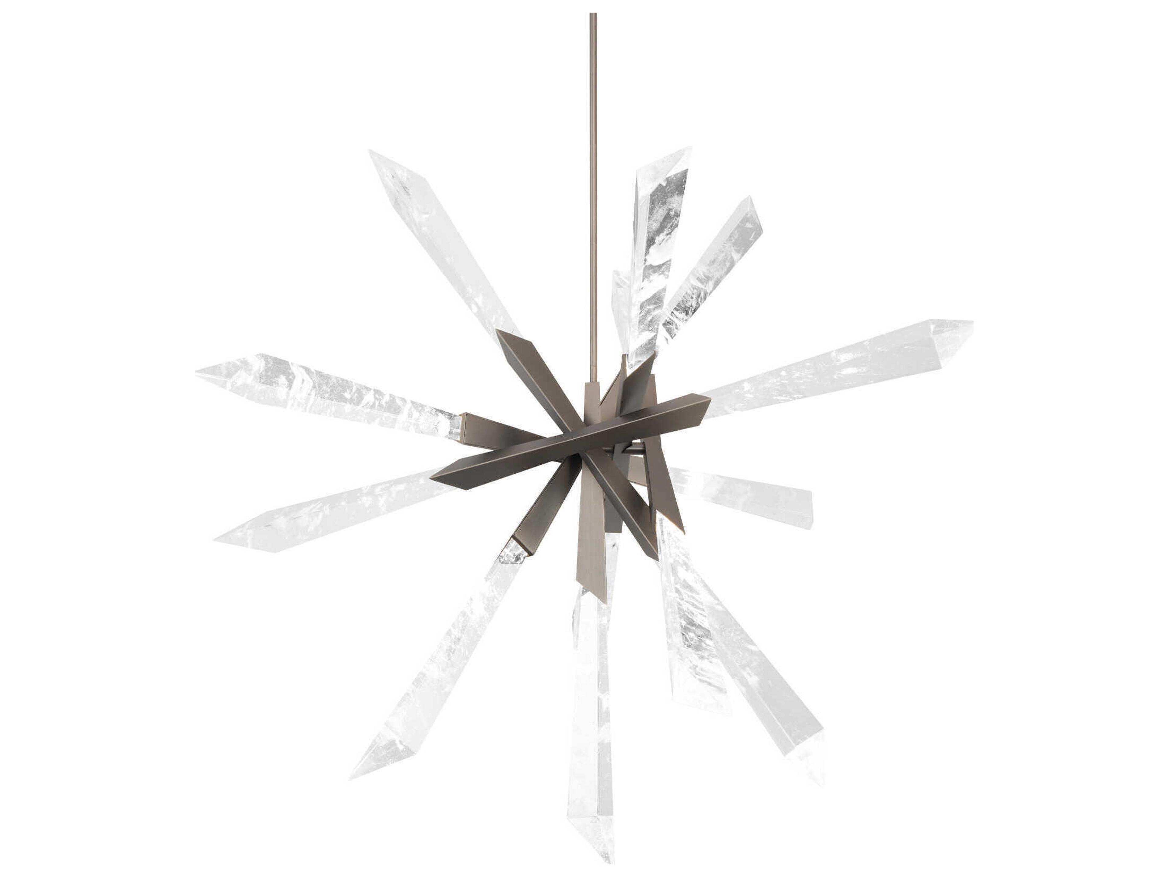 Solitude 13-Light Antique Nickel Linear Sputnik Pendant