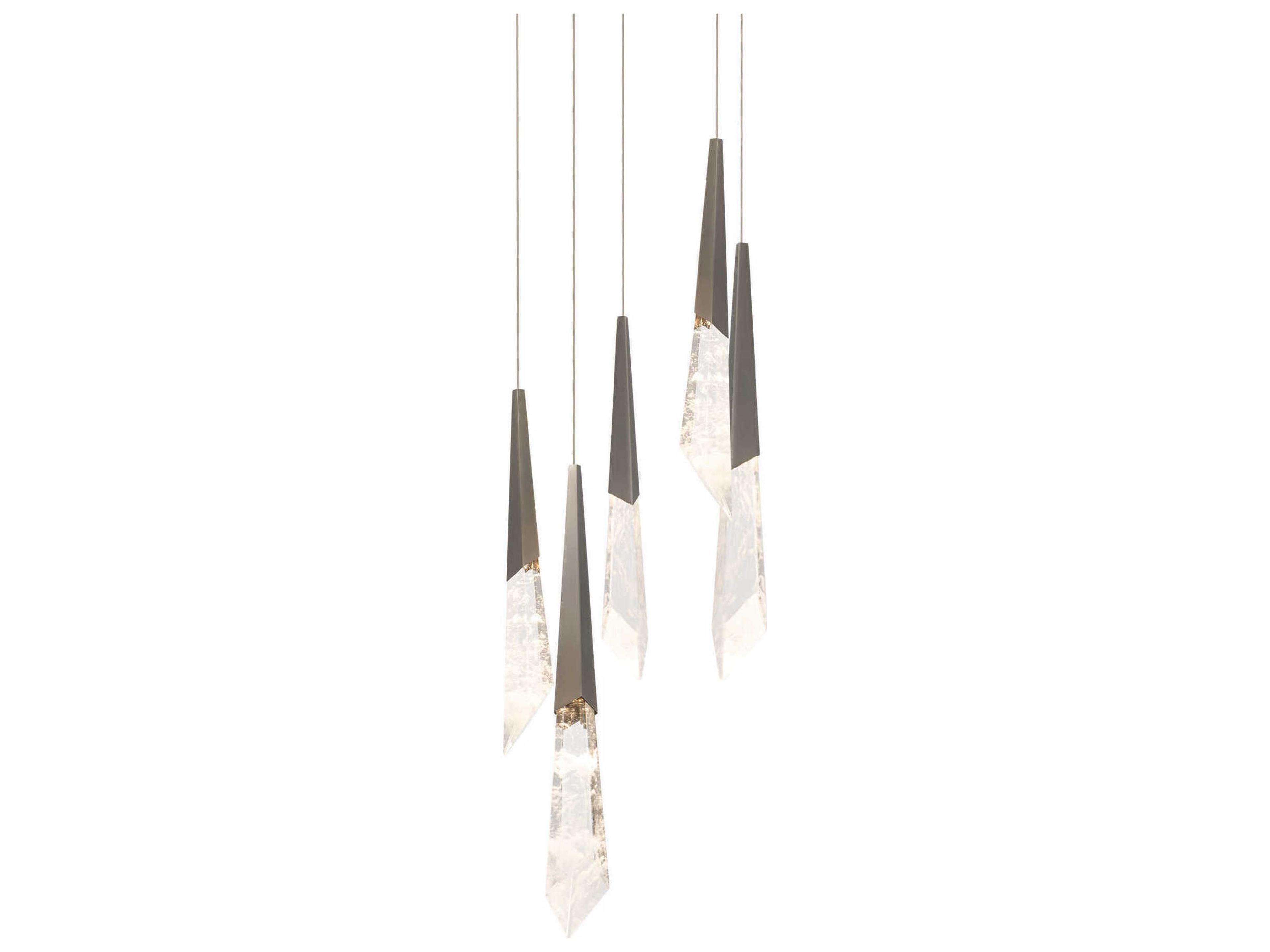 Solitude 5-Light Antique Nickel Linear Pendant