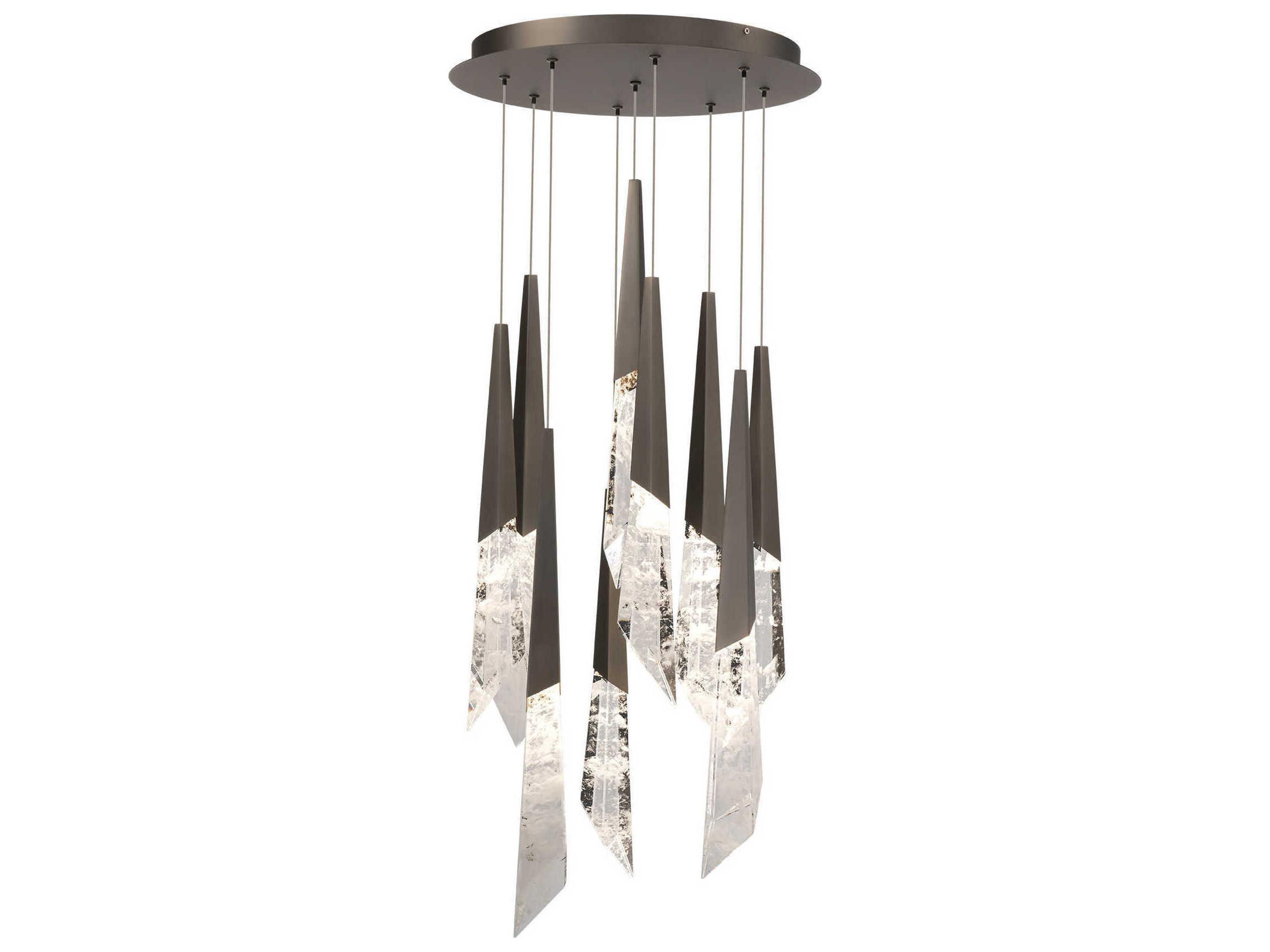 Solitude 9-Light Antique Nickel Linear Pendant