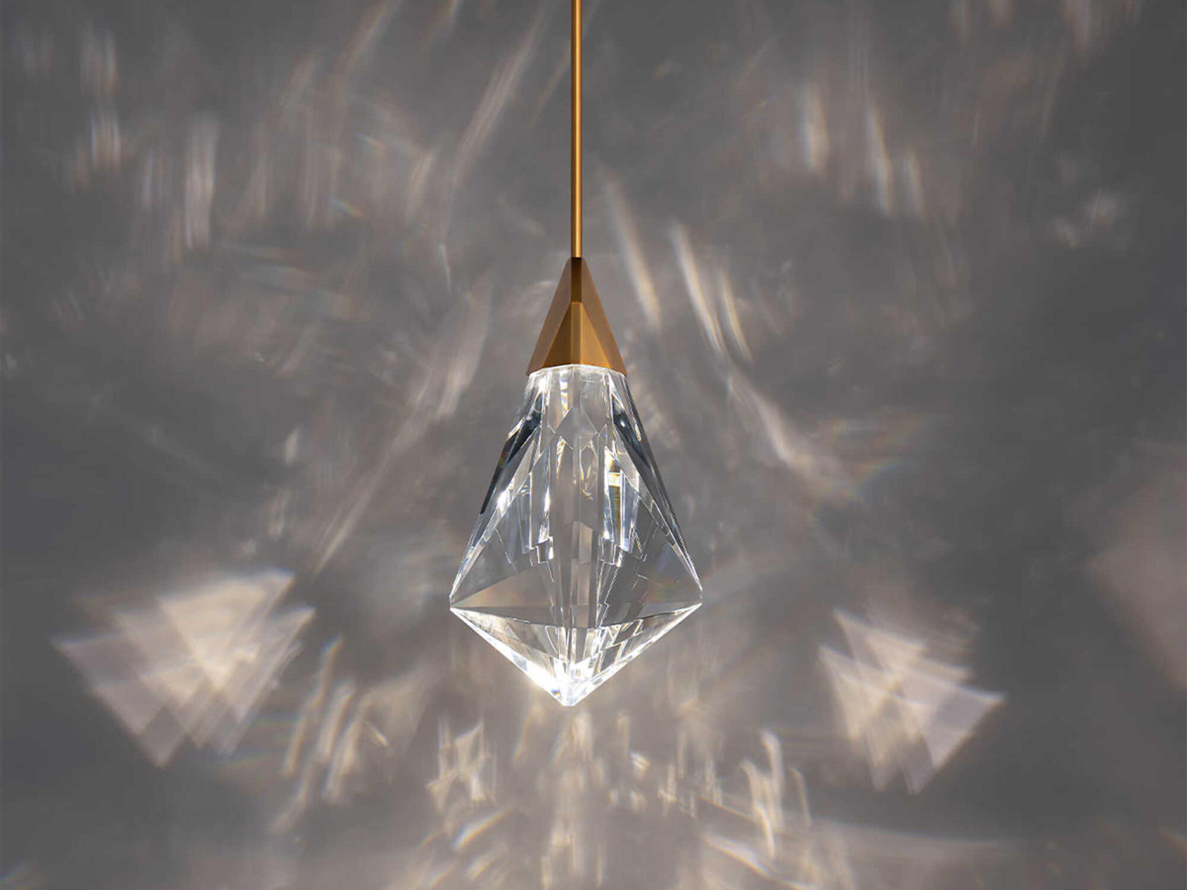 Schonbek Fazzoletto 1-Light Aged Brass Mini Pendant