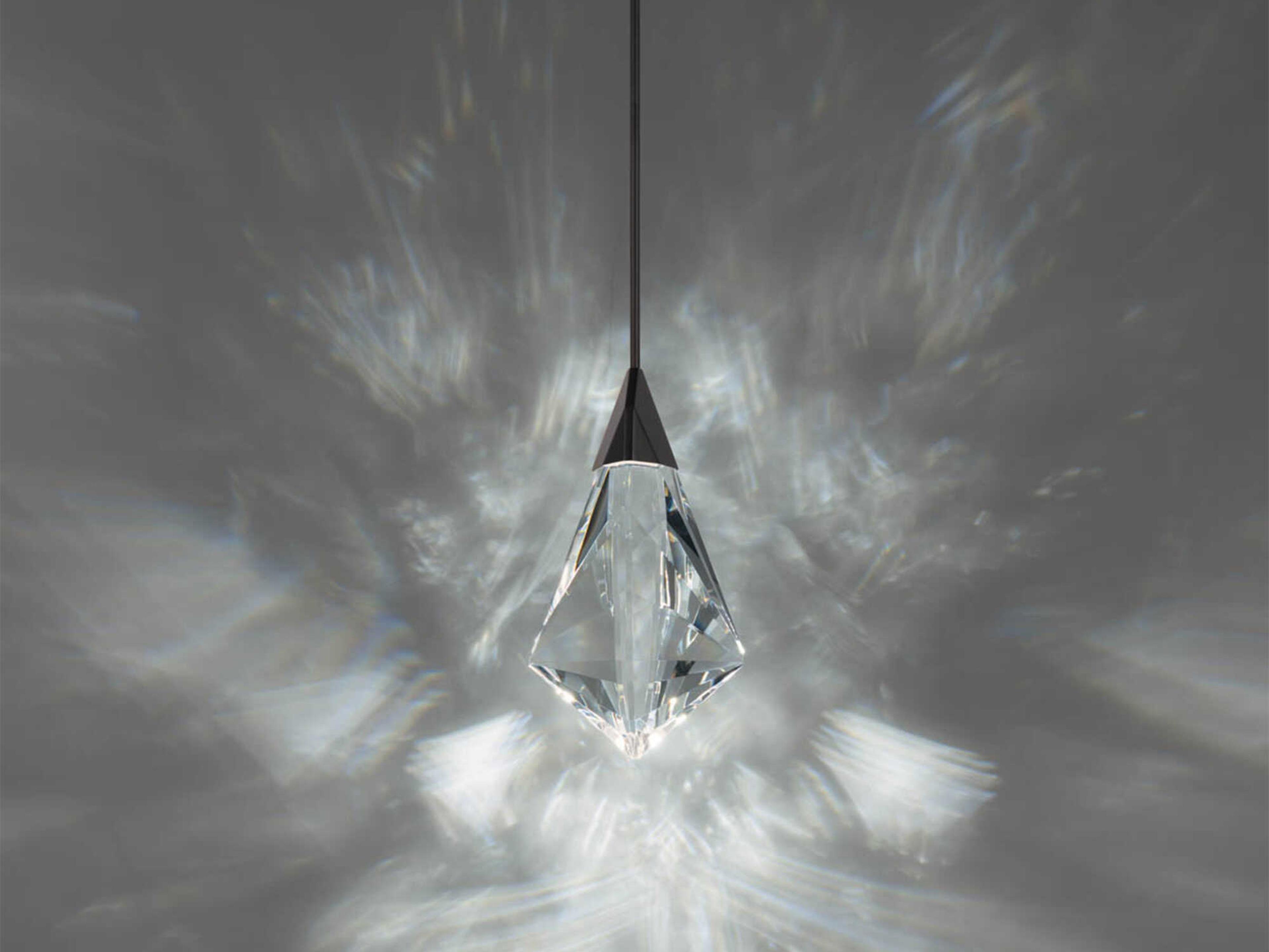 Schonbek Fazzoletto 1-Light Black Mini Pendant