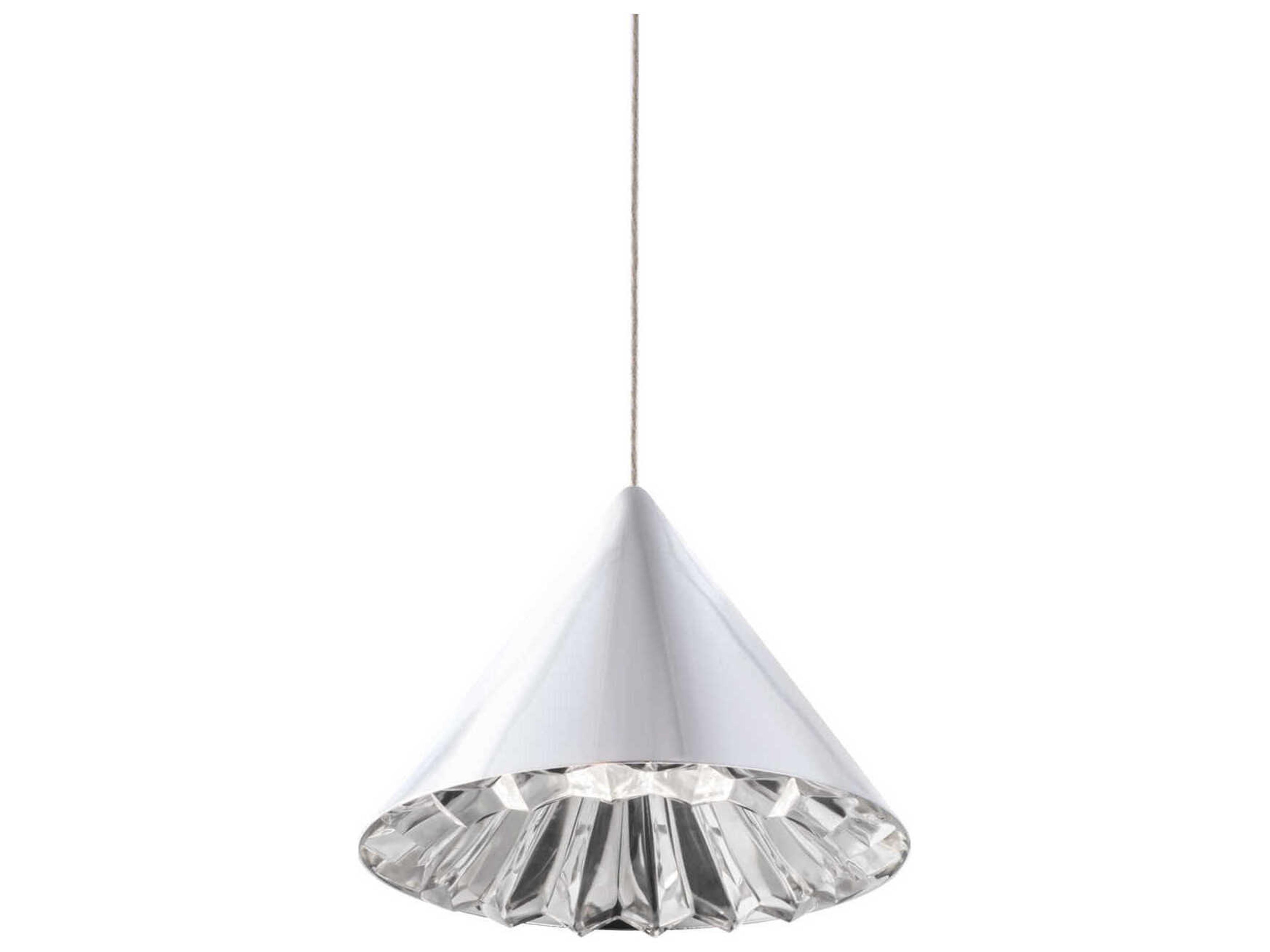 Primrose 1-Light Polished Chrome Mini Pendant