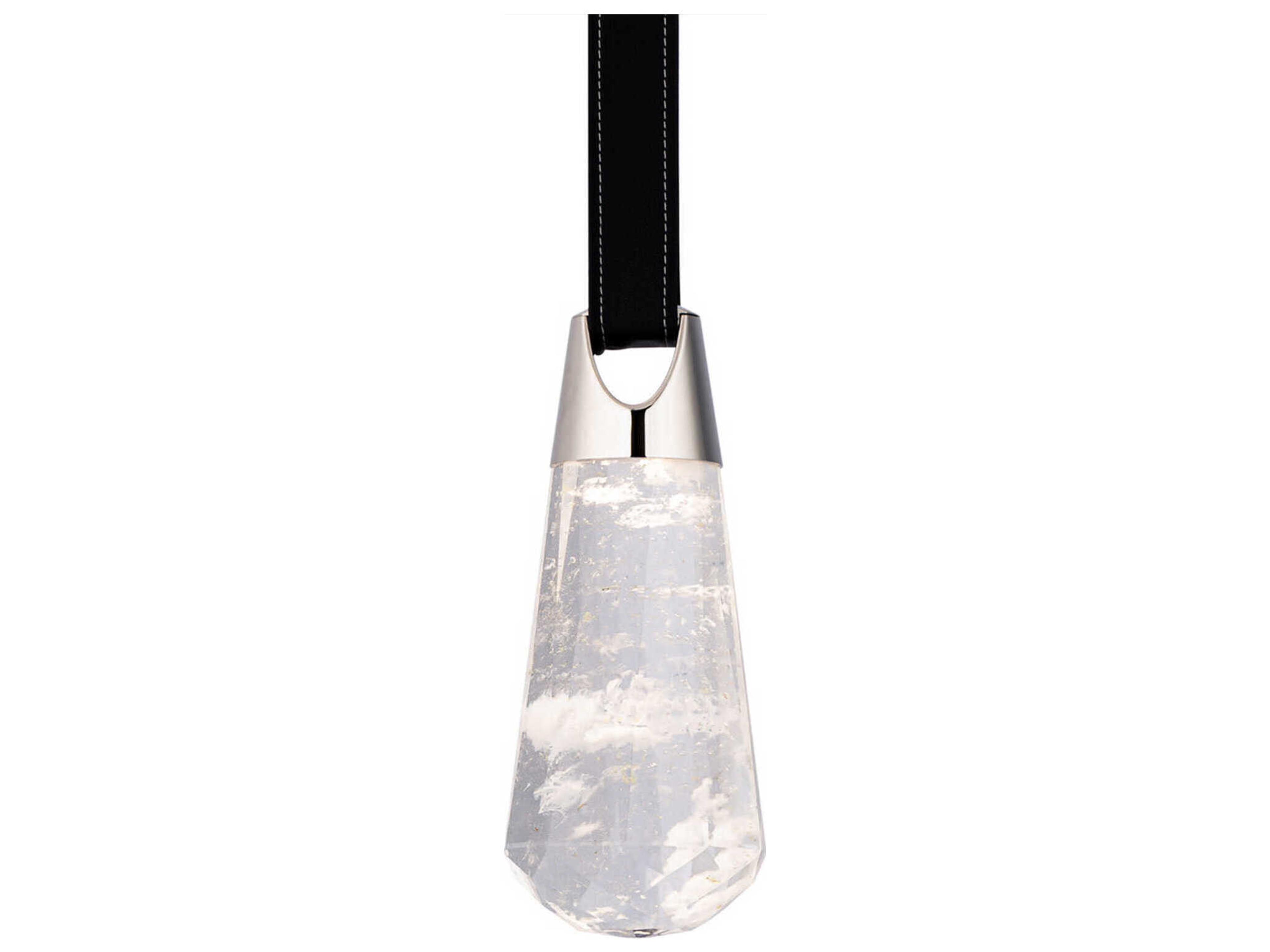 Schonbek Strapped 1-Light Polished Nickel Mini Pendant
