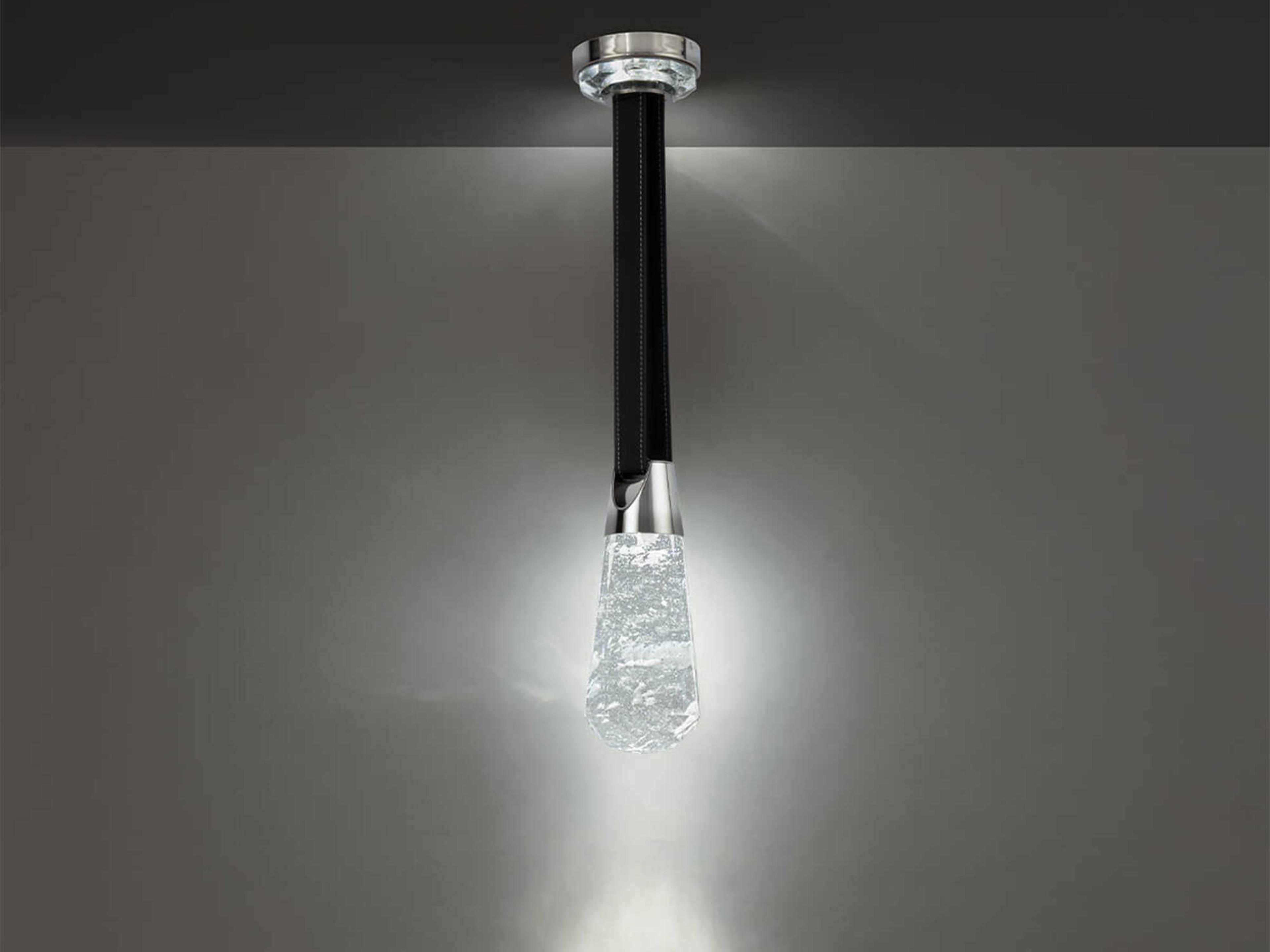 Schonbek Strapped 1-Light Polished Nickel Mini Pendant