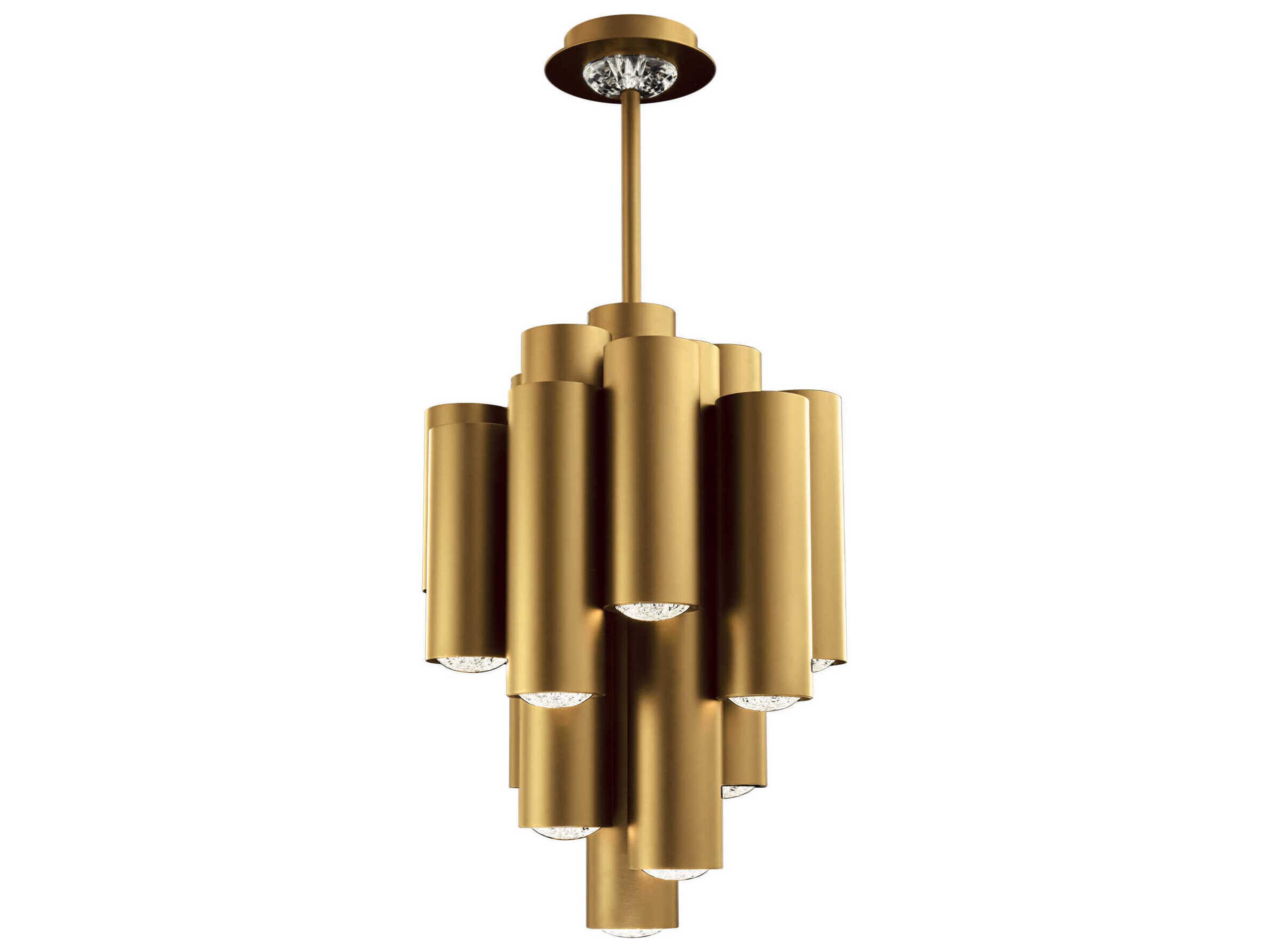 Tamara Aged Brass Cylinder Pendant