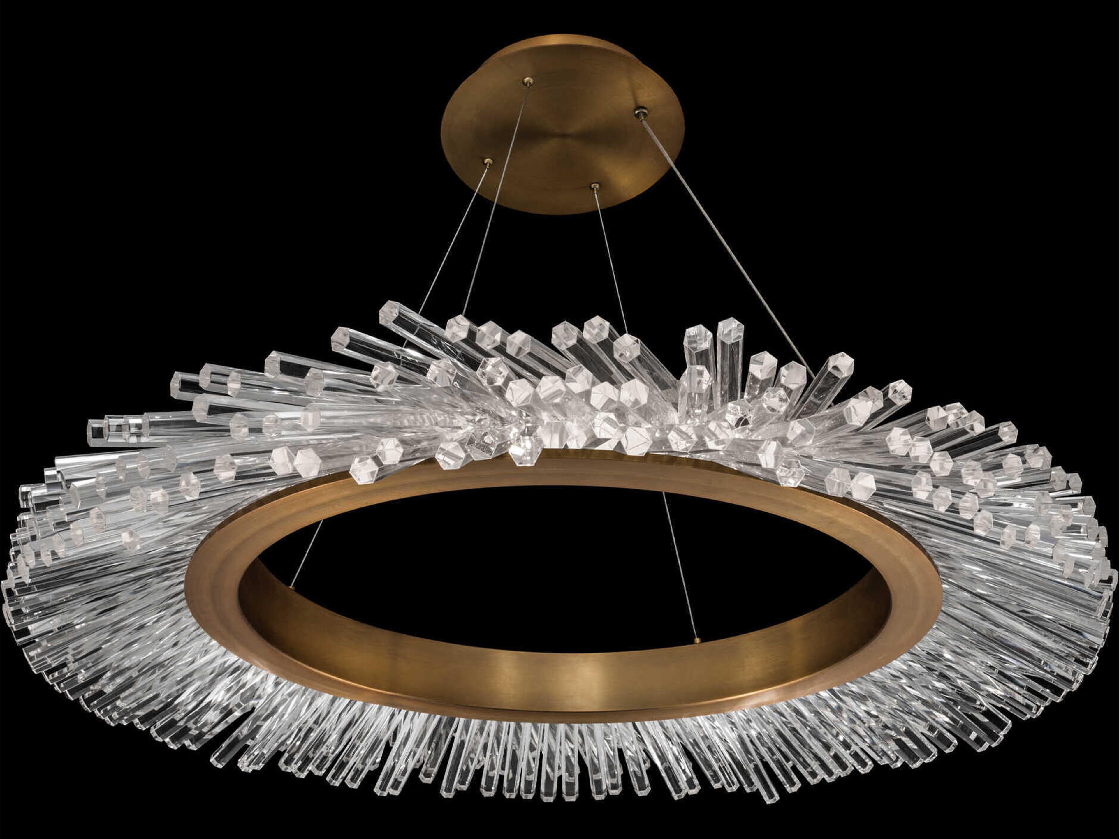 Schonbek Benediction 1-Light Aged Brass Round Pendant