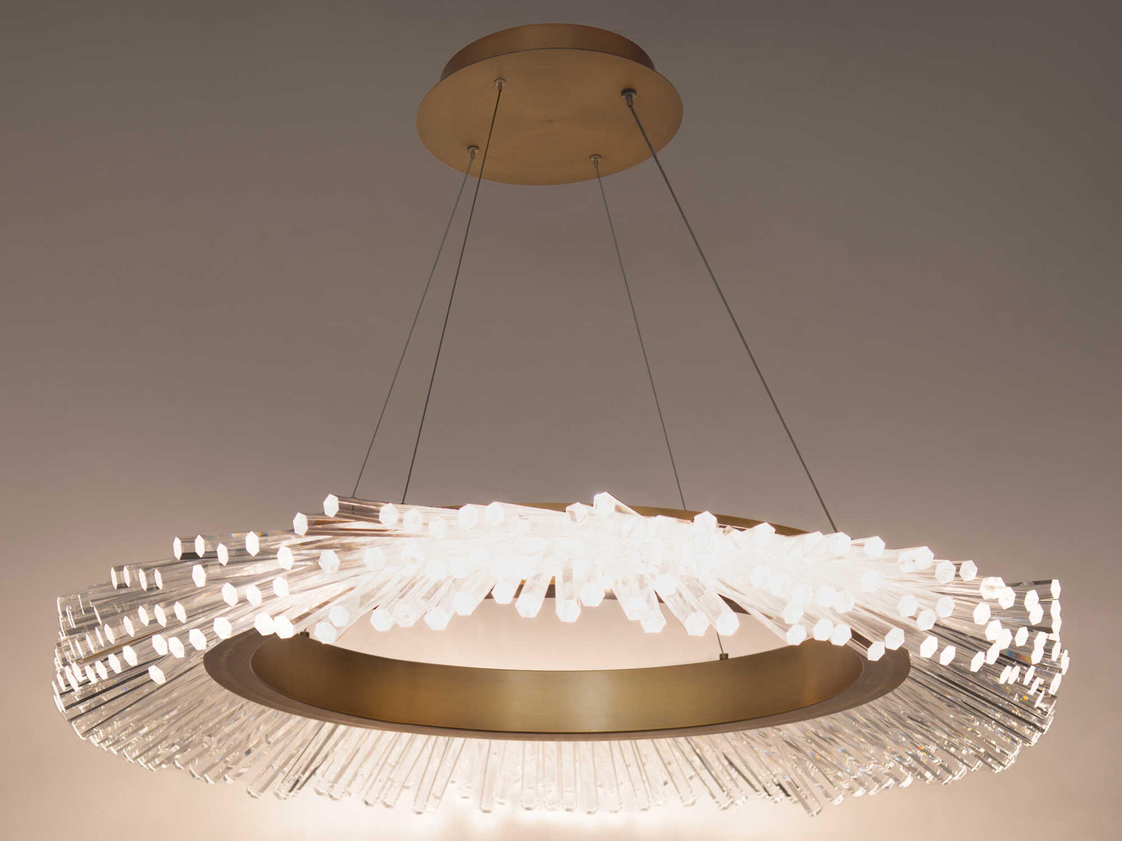 Schonbek Benediction 1-Light Aged Brass Round Pendant