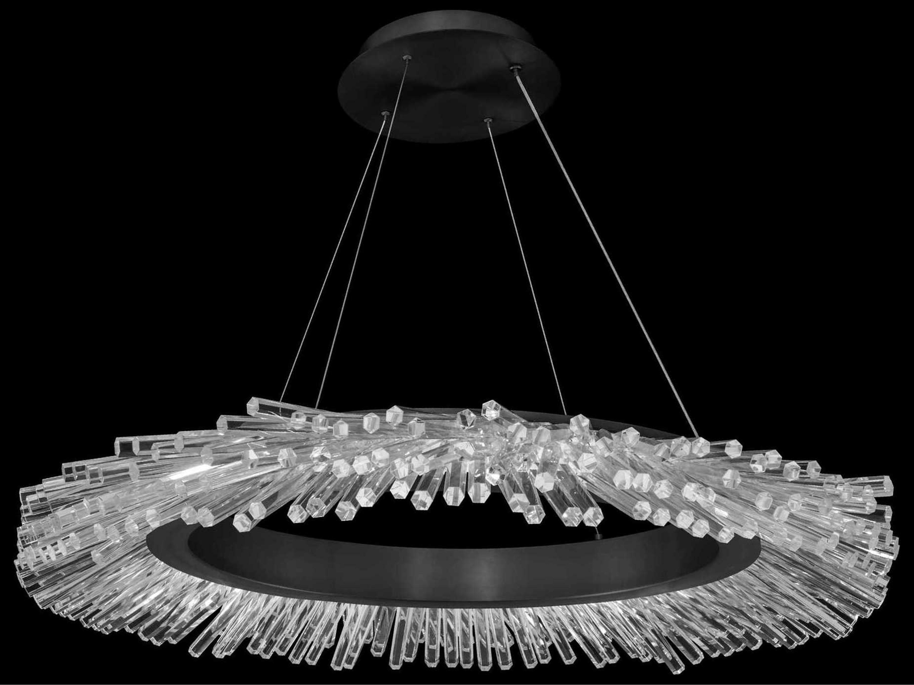 Schonbek Benediction 1-Light Black Round Pendant