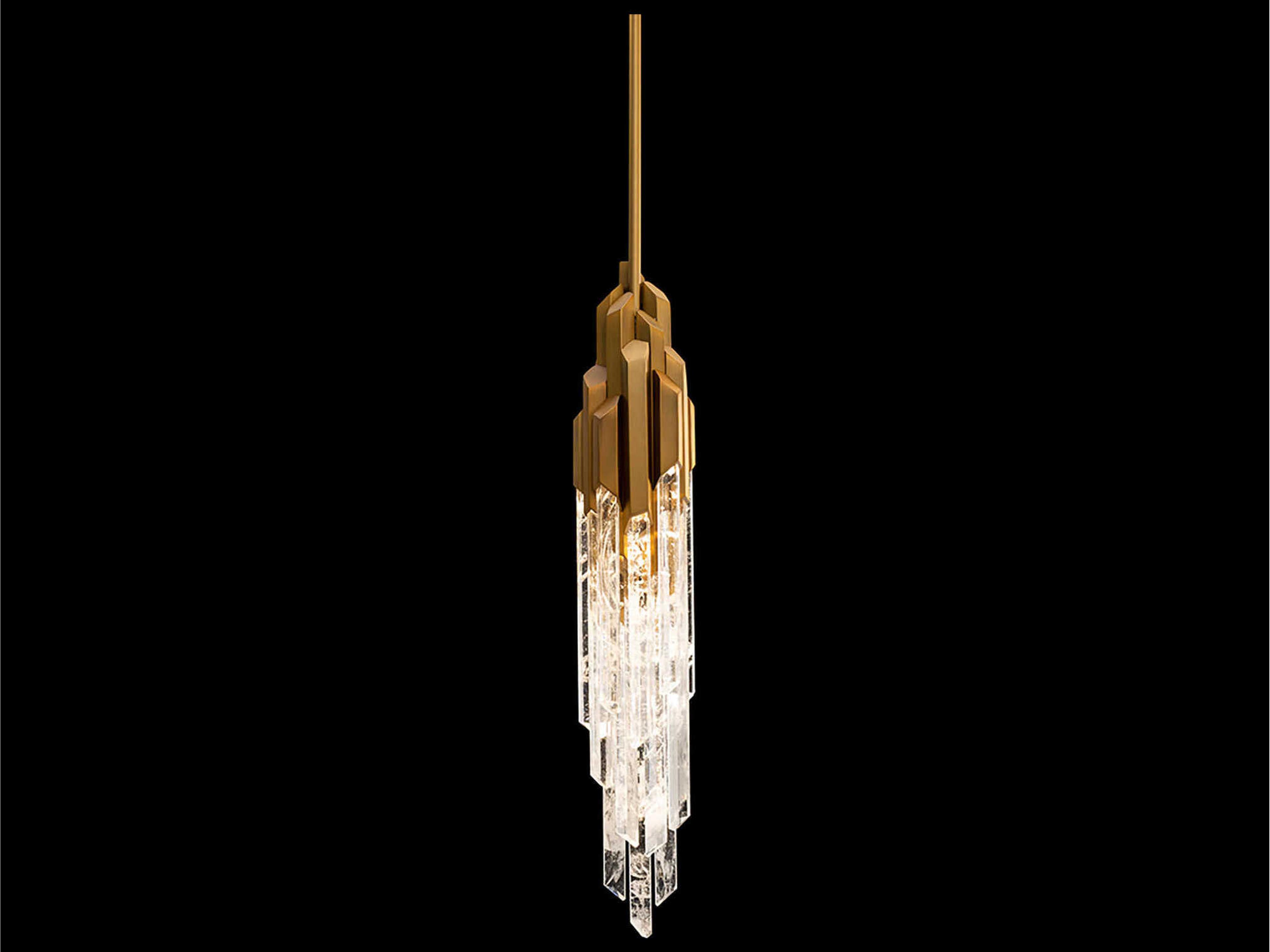 Schonbek Organza 15-Light Aged Brass Mini Pendant
