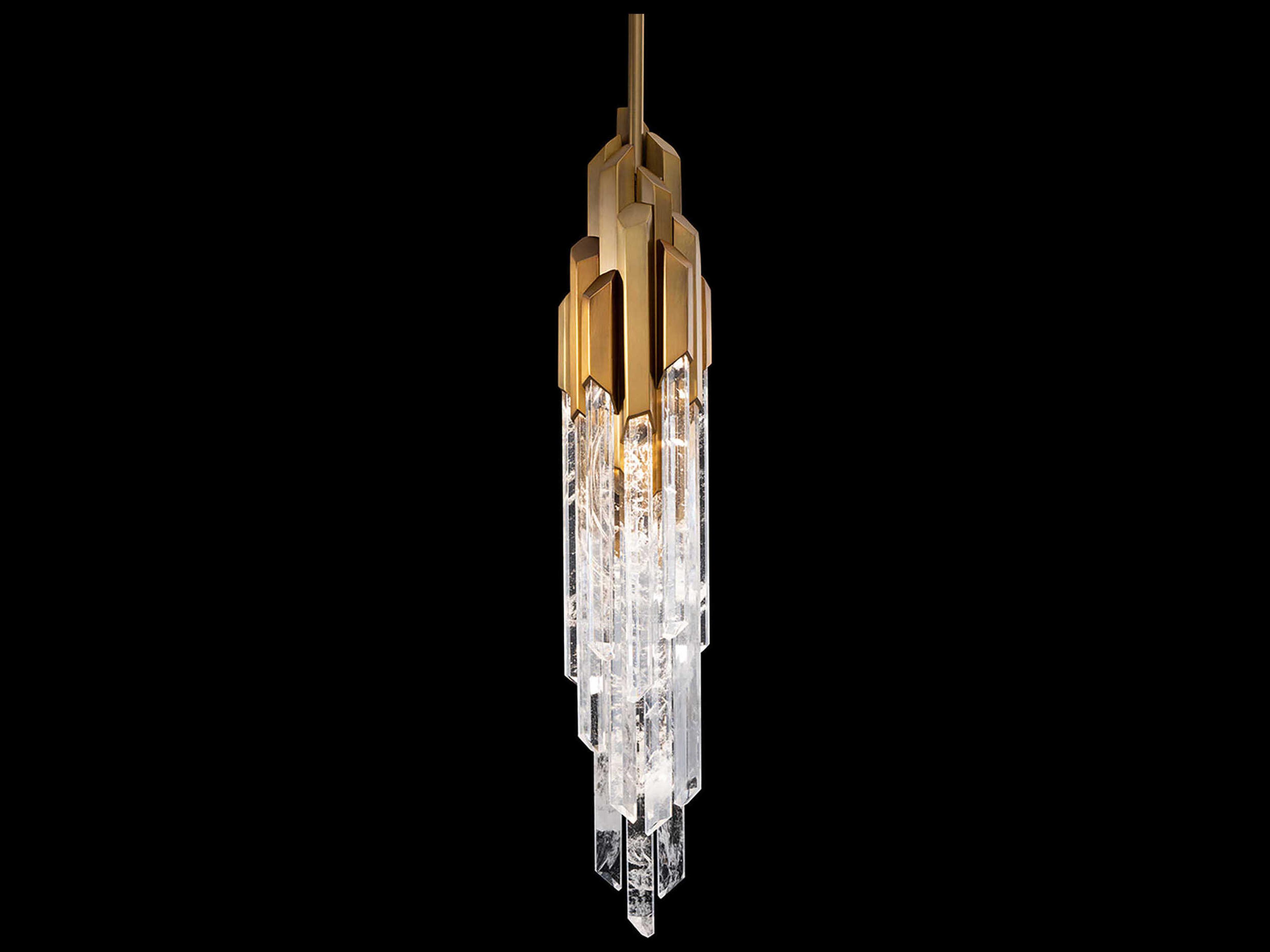 Schonbek Organza 15-Light Aged Brass Mini Pendant