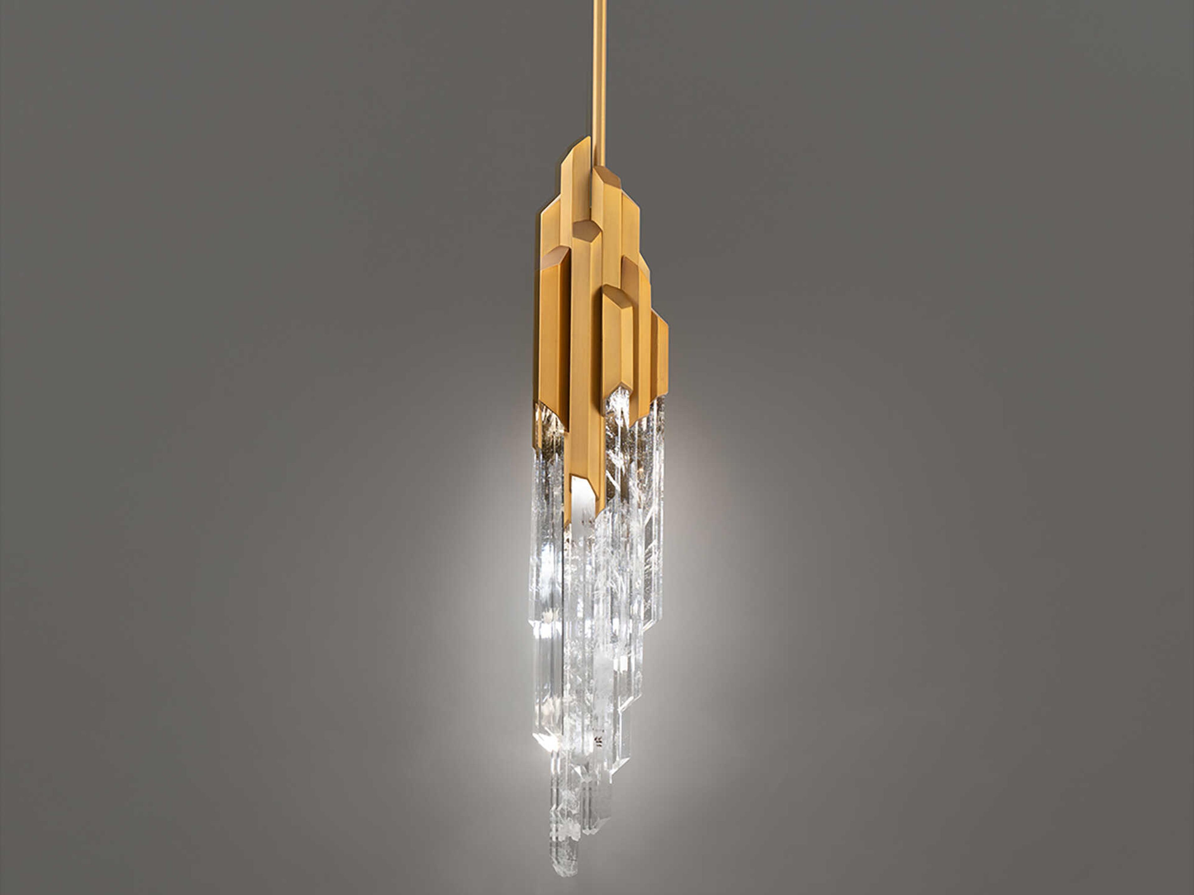 Schonbek Organza 15-Light Aged Brass Mini Pendant