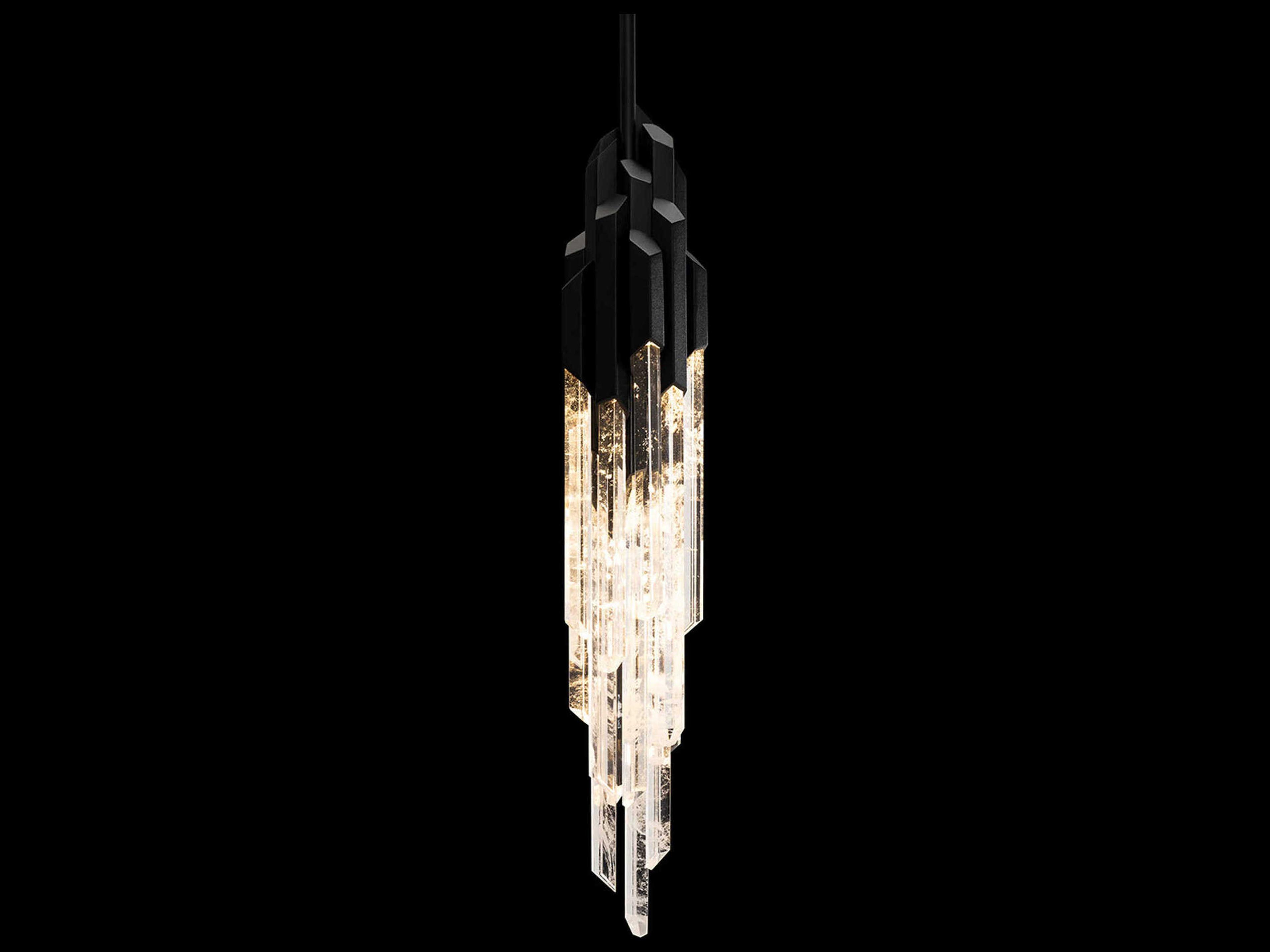 Organza 15-Light Black Mini Pendant