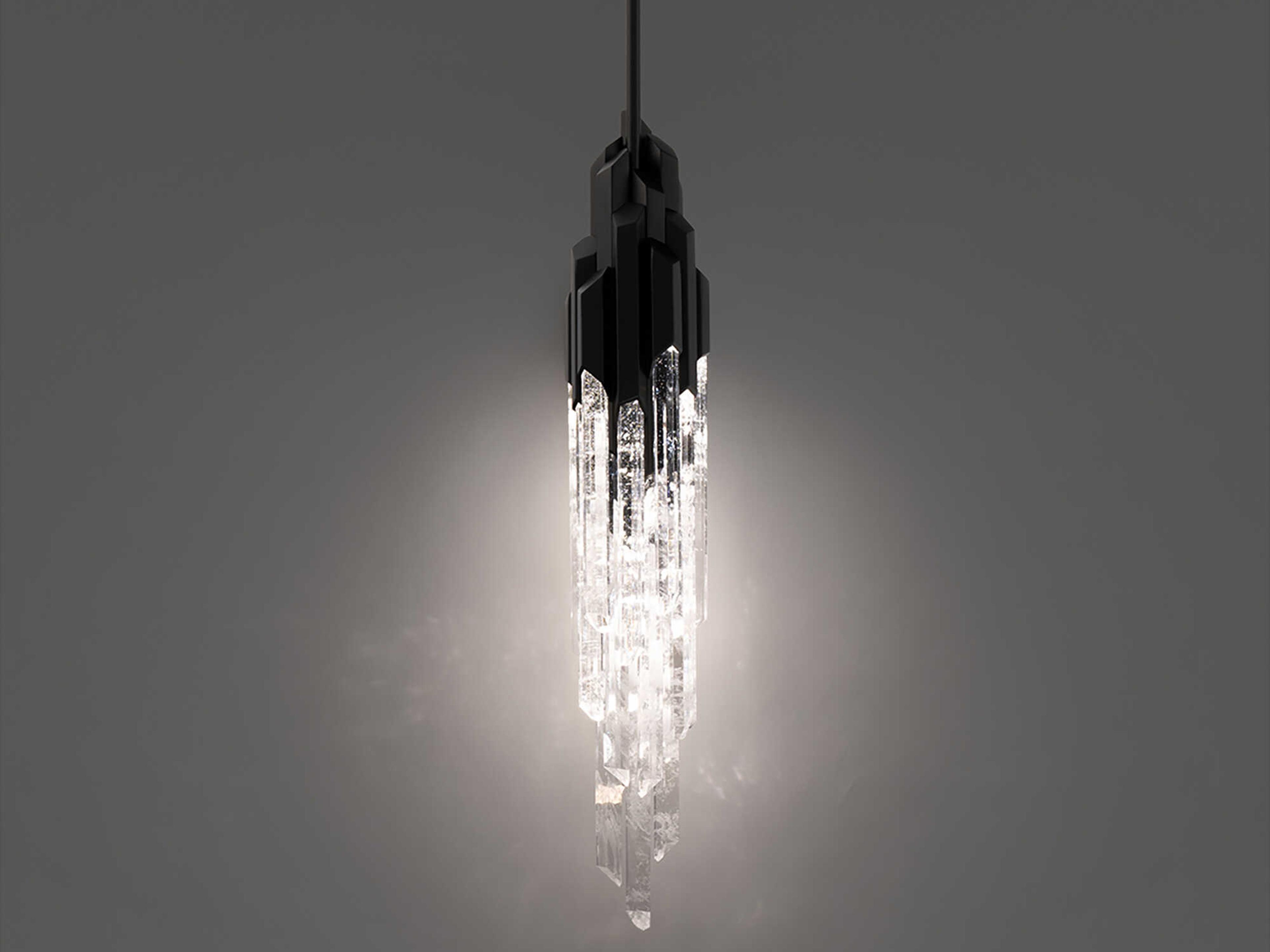 Schonbek Organza 15-Light Black Mini Pendant