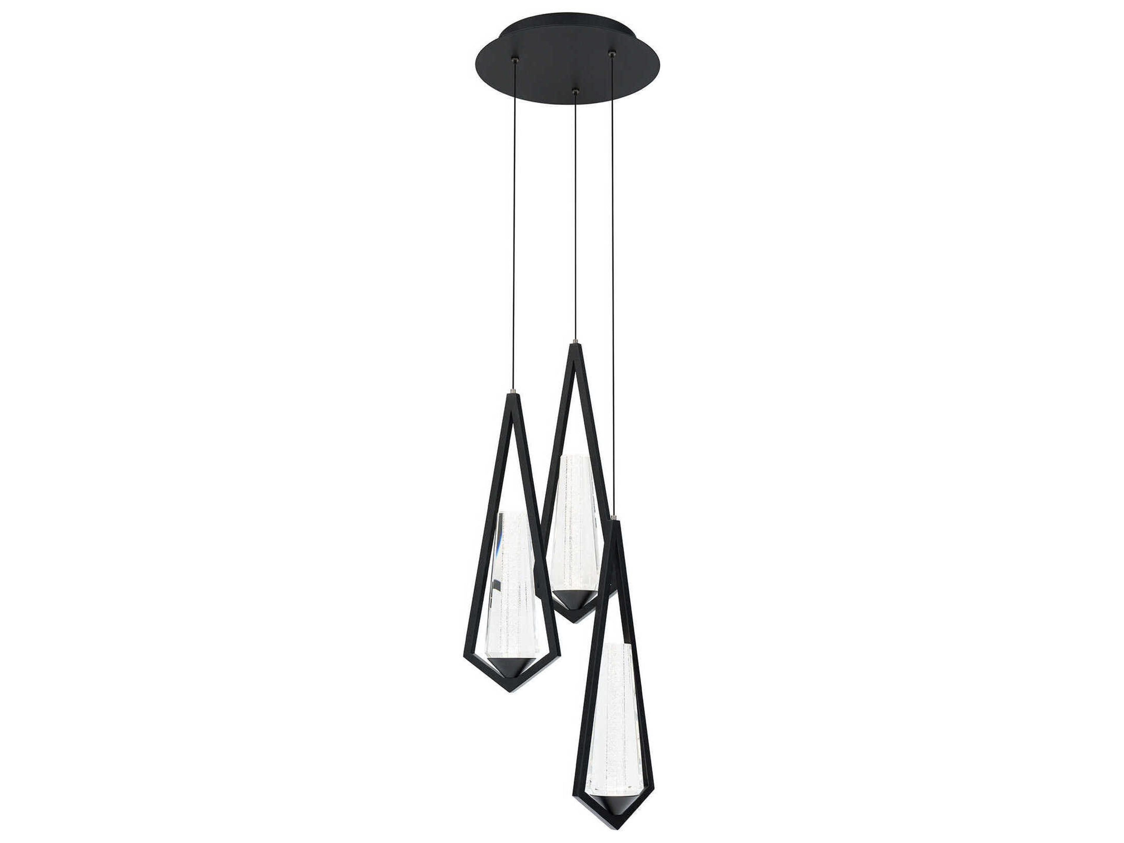 Devotion 3-Light Black Mini Pendant