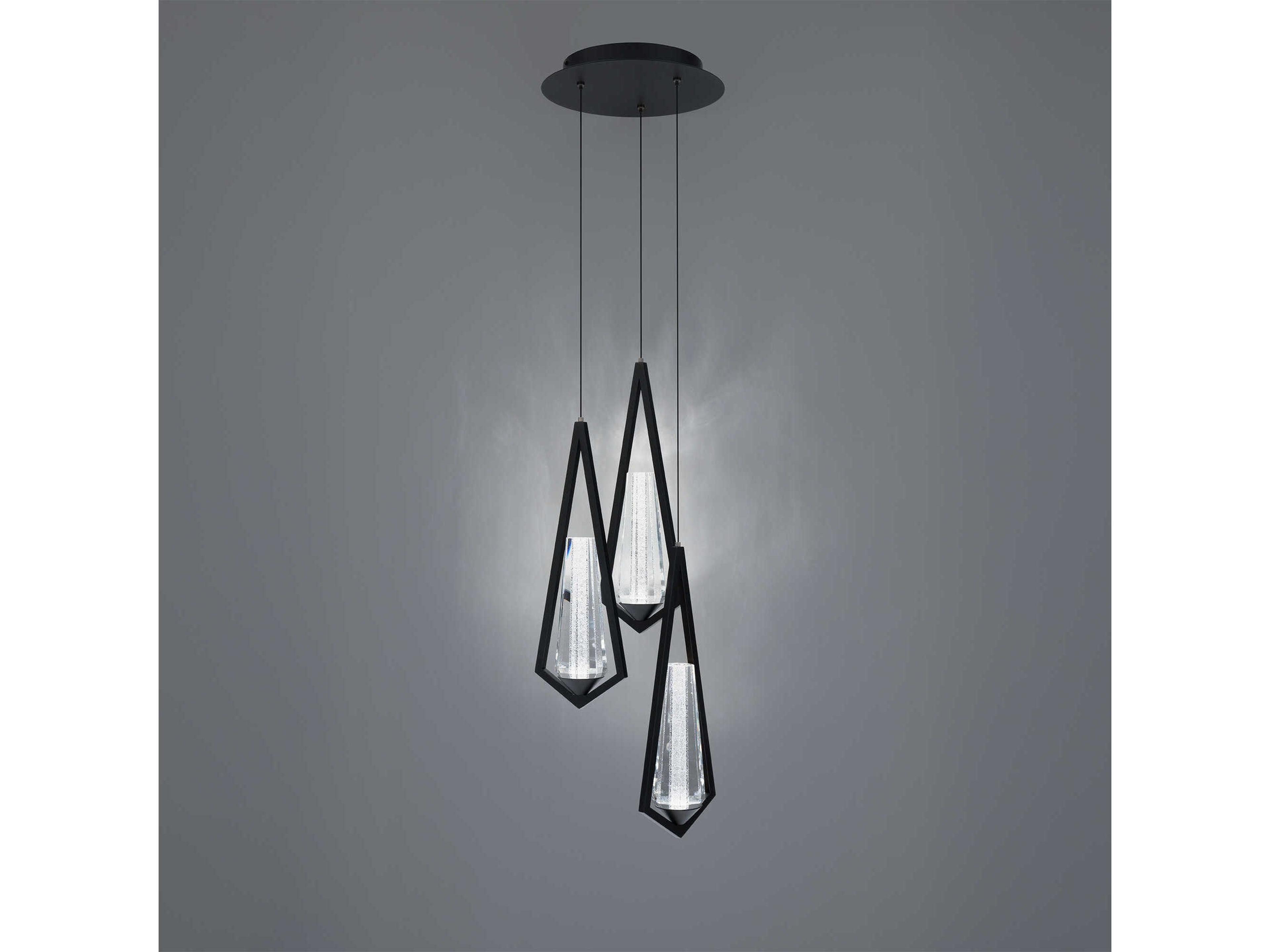 Schonbek Devotion 3-Light Black Mini Pendant