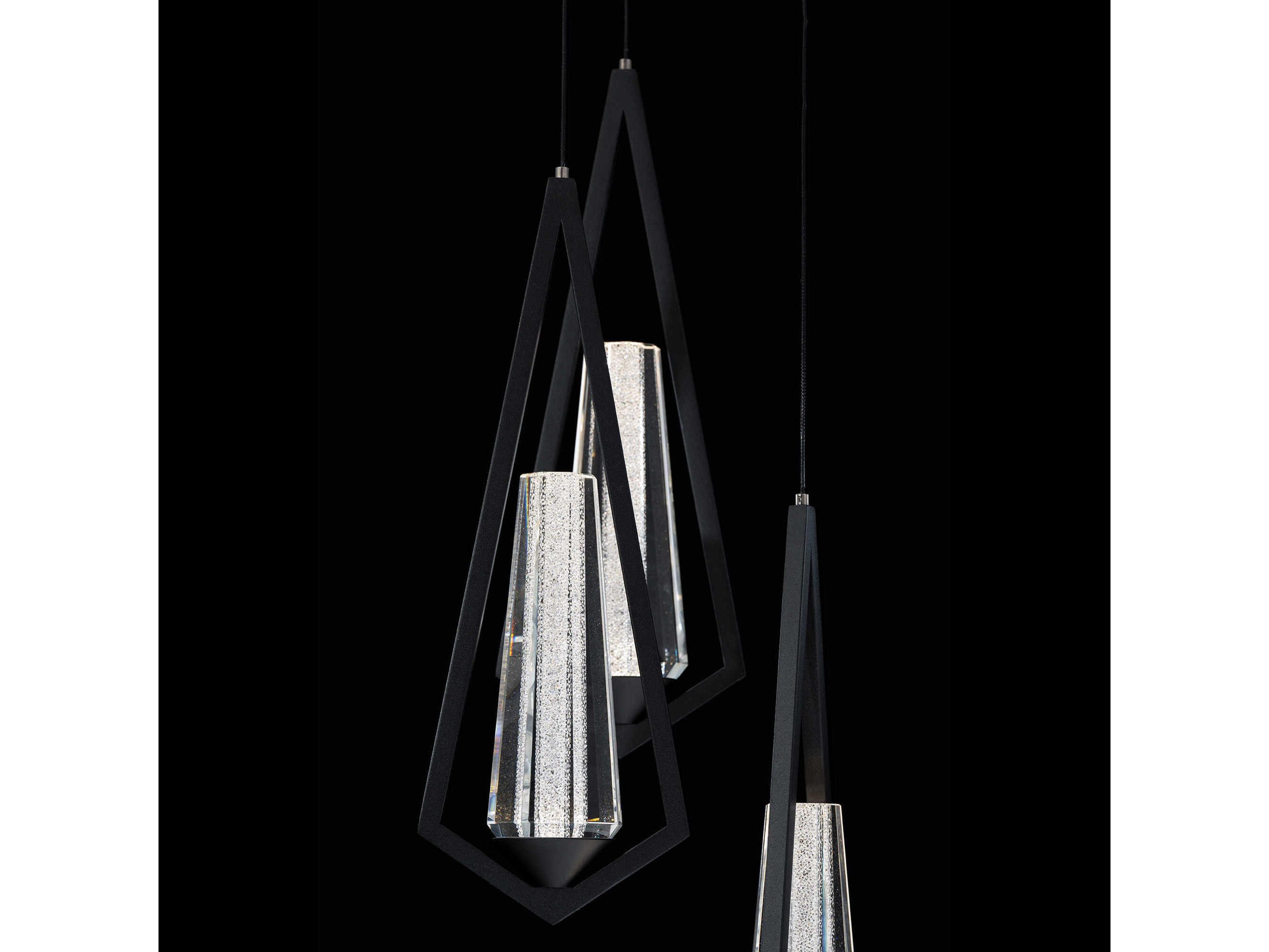 Schonbek Devotion 3-Light Black Mini Pendant