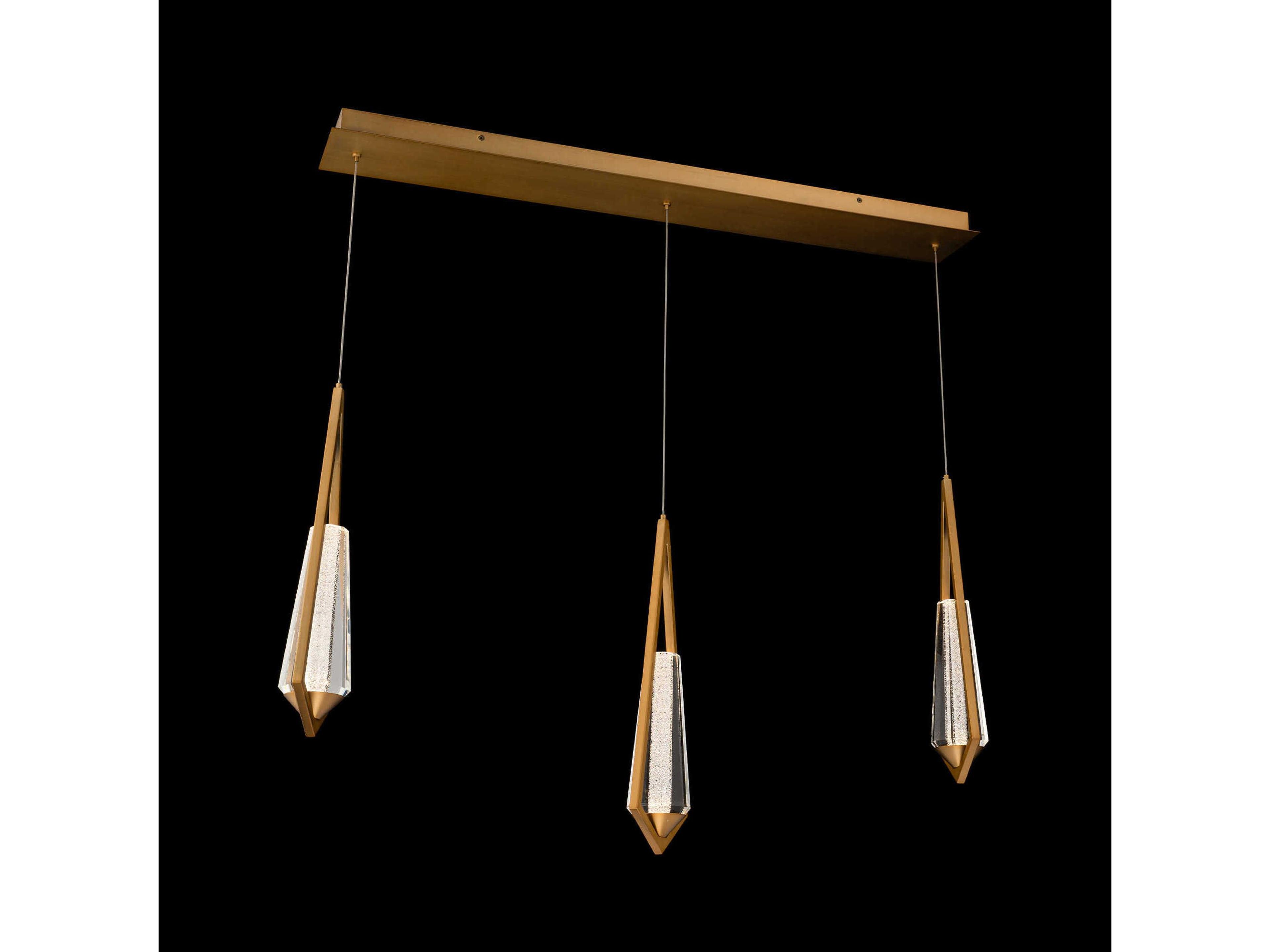 Schonbek Devotion 3-Light Aged Brass Island Pendant