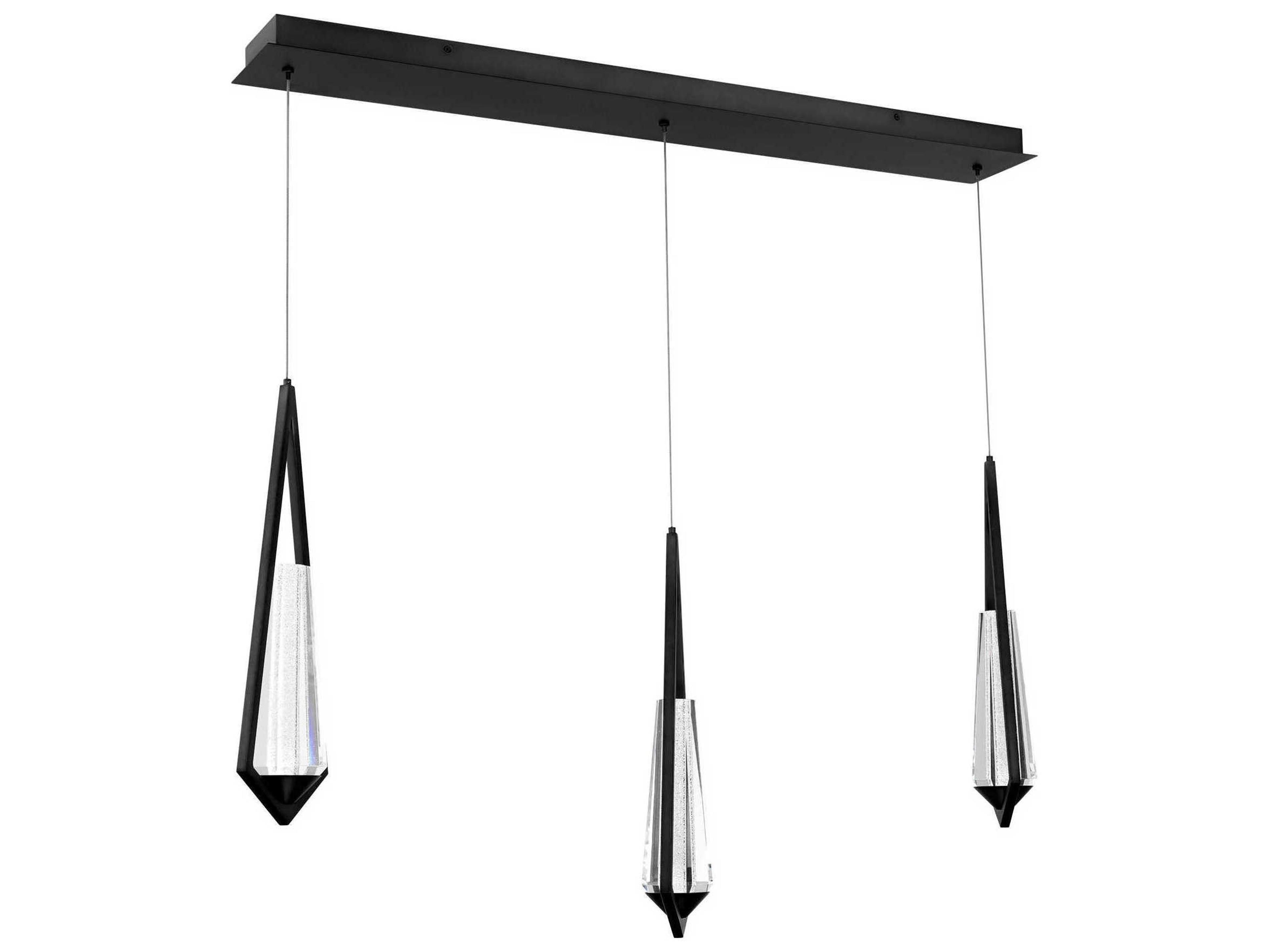 Devotion 3-Light Black Island Pendant
