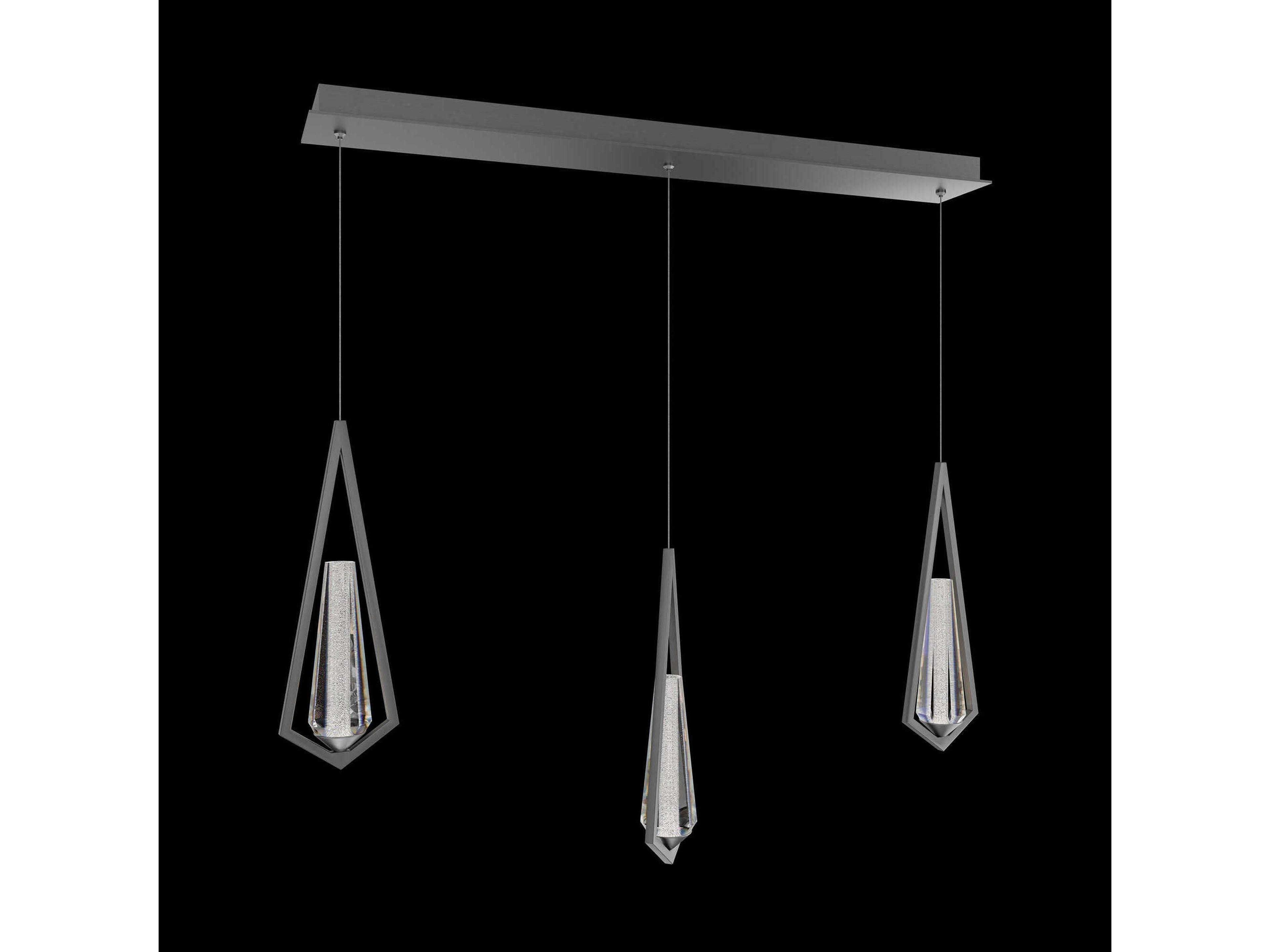 Schonbek Devotion 3-Light Satin Nickel Island Pendant