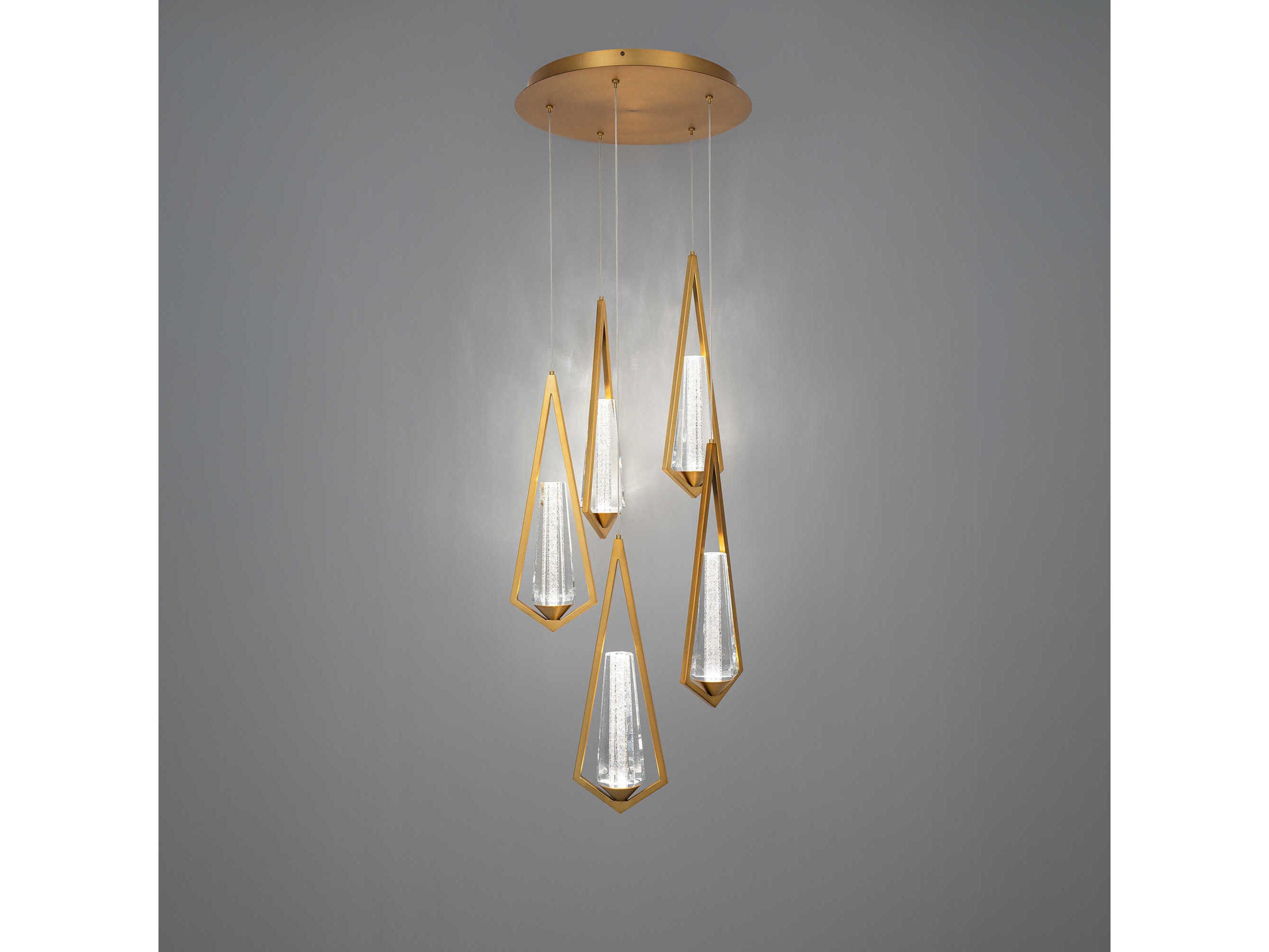 Schonbek Devotion 5-Light Aged Brass Pendant