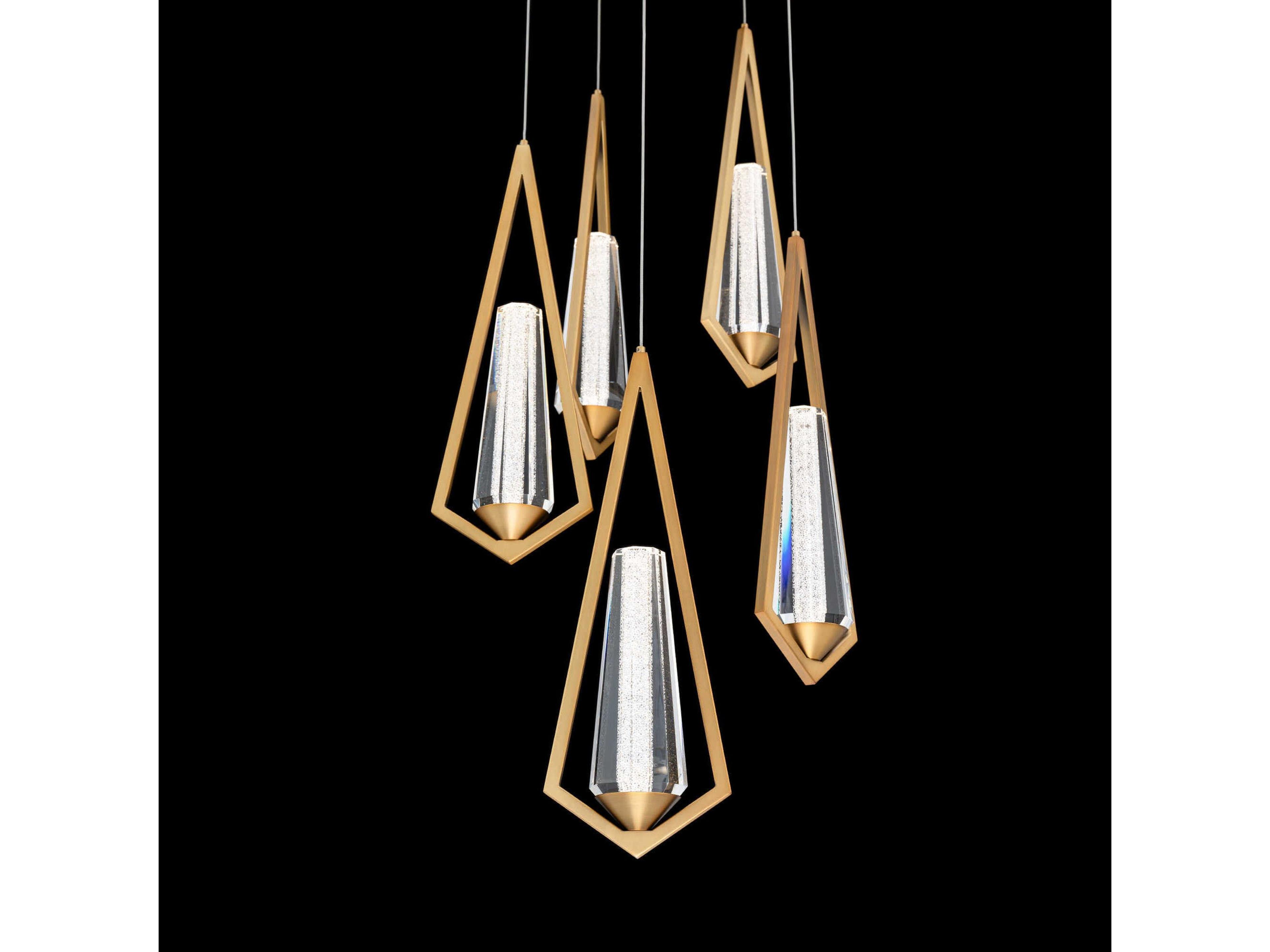 Schonbek Devotion 5-Light Aged Brass Pendant