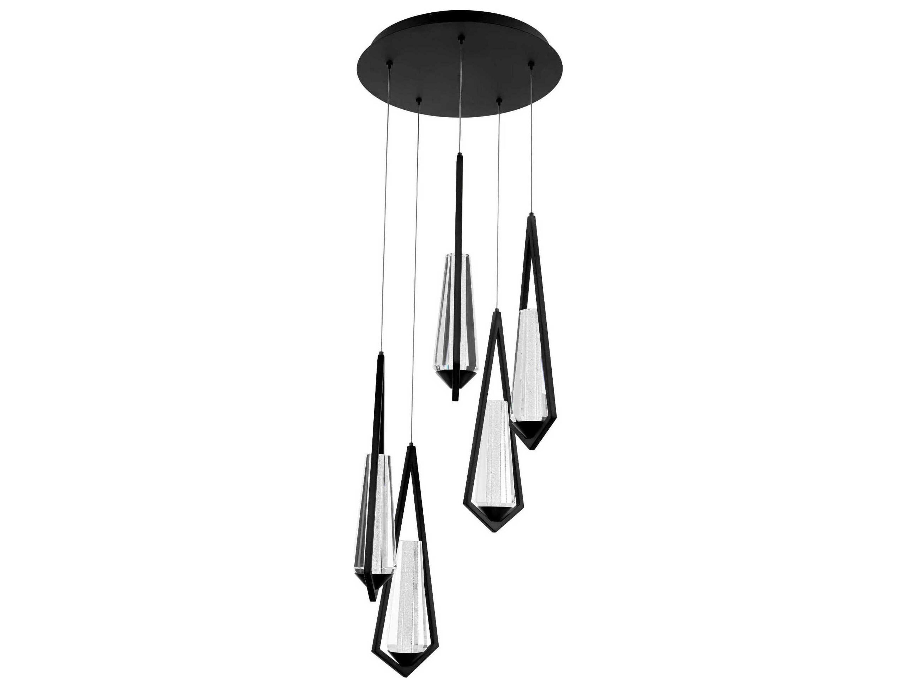 Devotion 5-Light Black Pendant