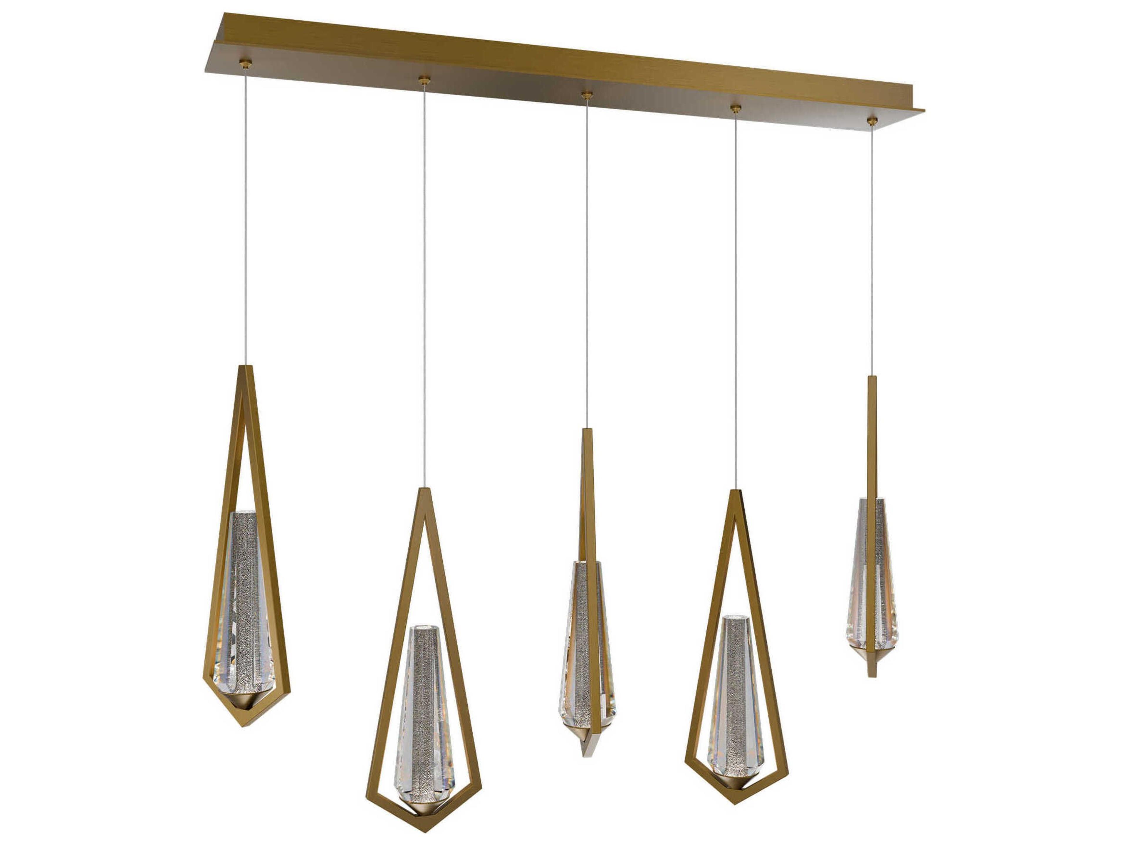 Devotion 5-Light Aged Brass Island Pendant
