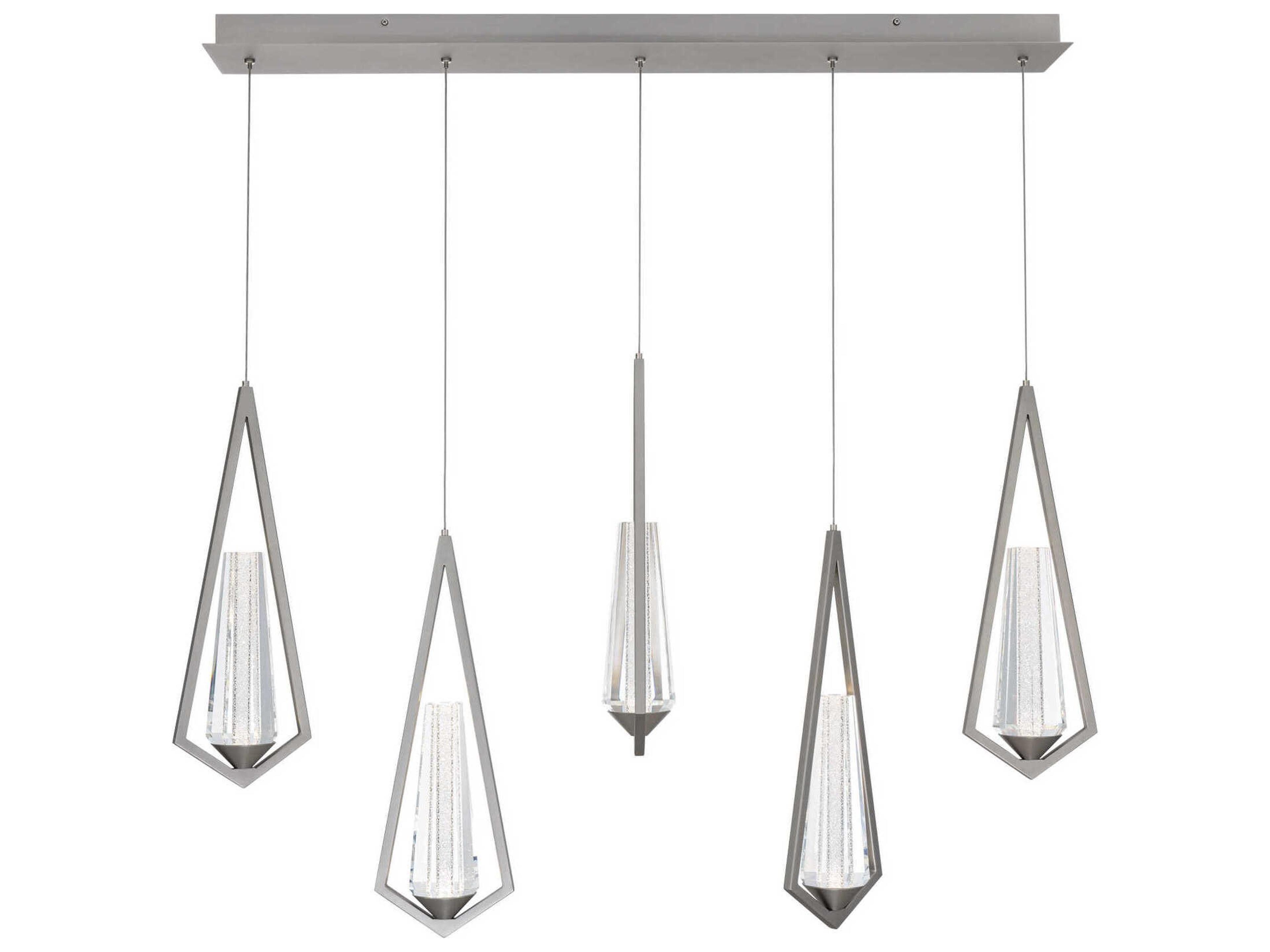 Devotion 5-Light Satin Nickel Island Pendant