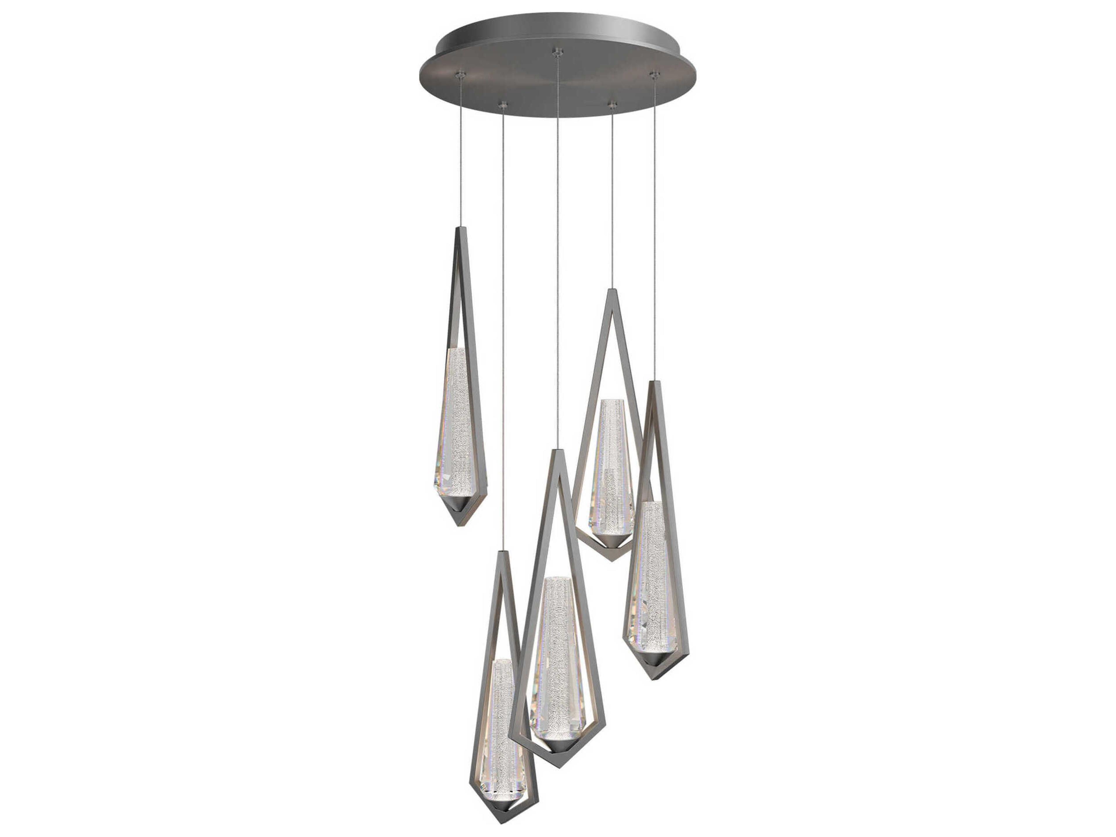 Devotion 5-Light Satin Nickel Pendant