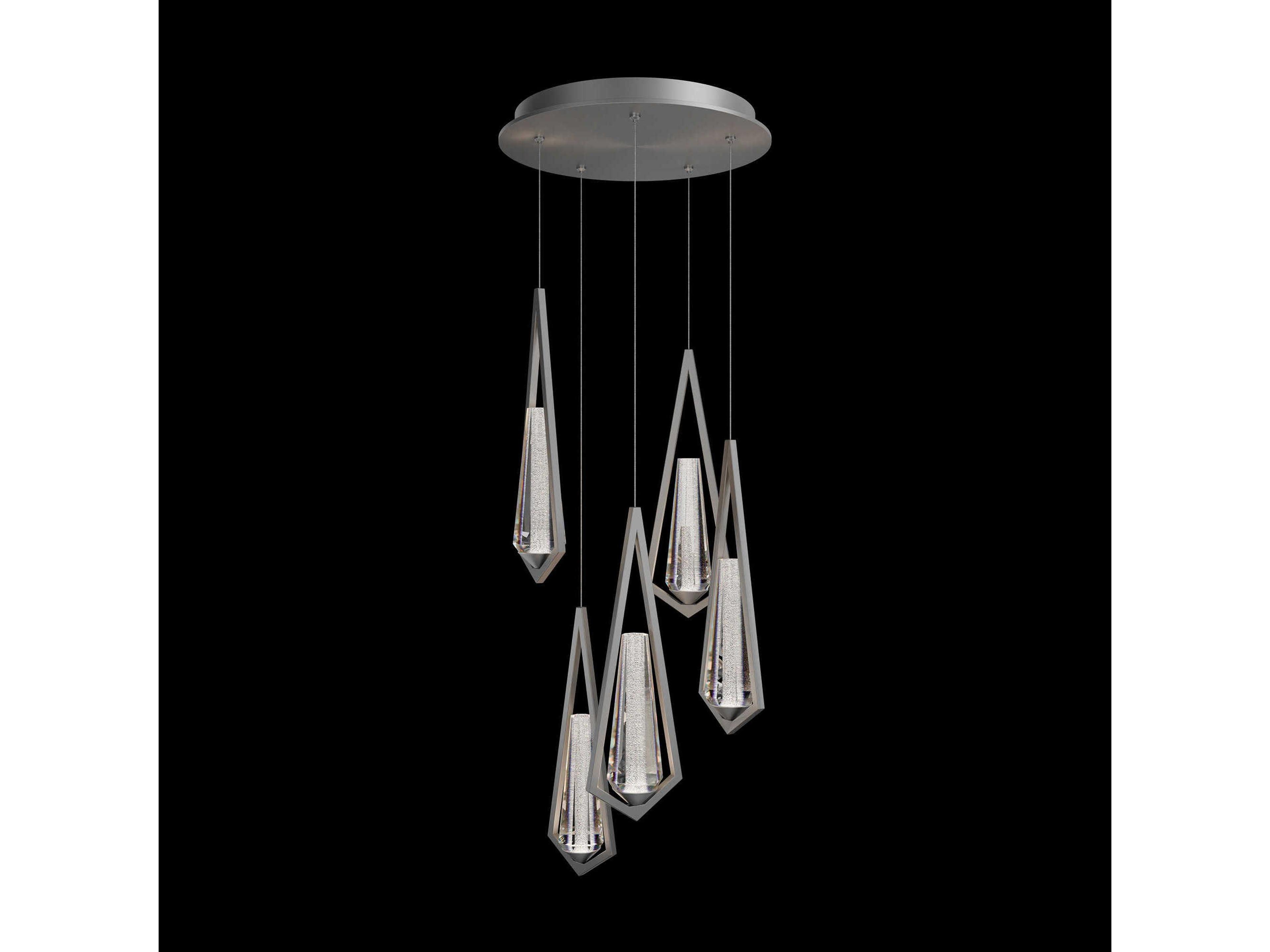 Schonbek Devotion 5-Light Satin Nickel Pendant