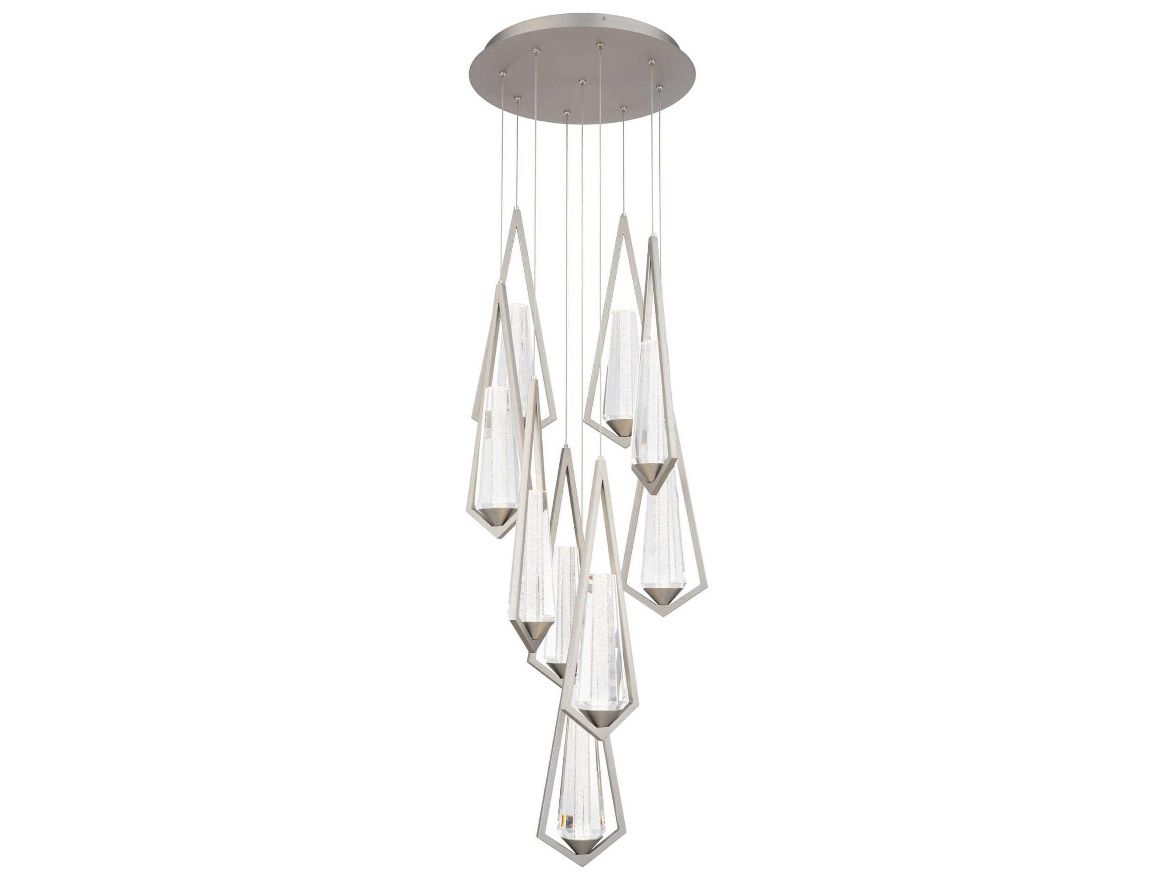 Devotion 9-Light Satin Nickel Pendant