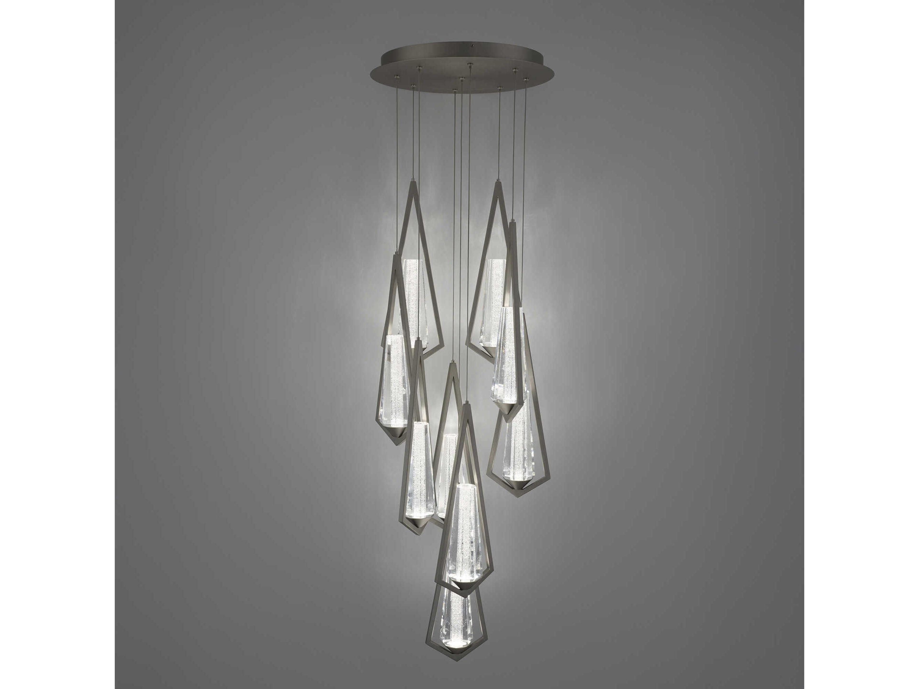 Schonbek Devotion 9-Light Satin Nickel Pendant