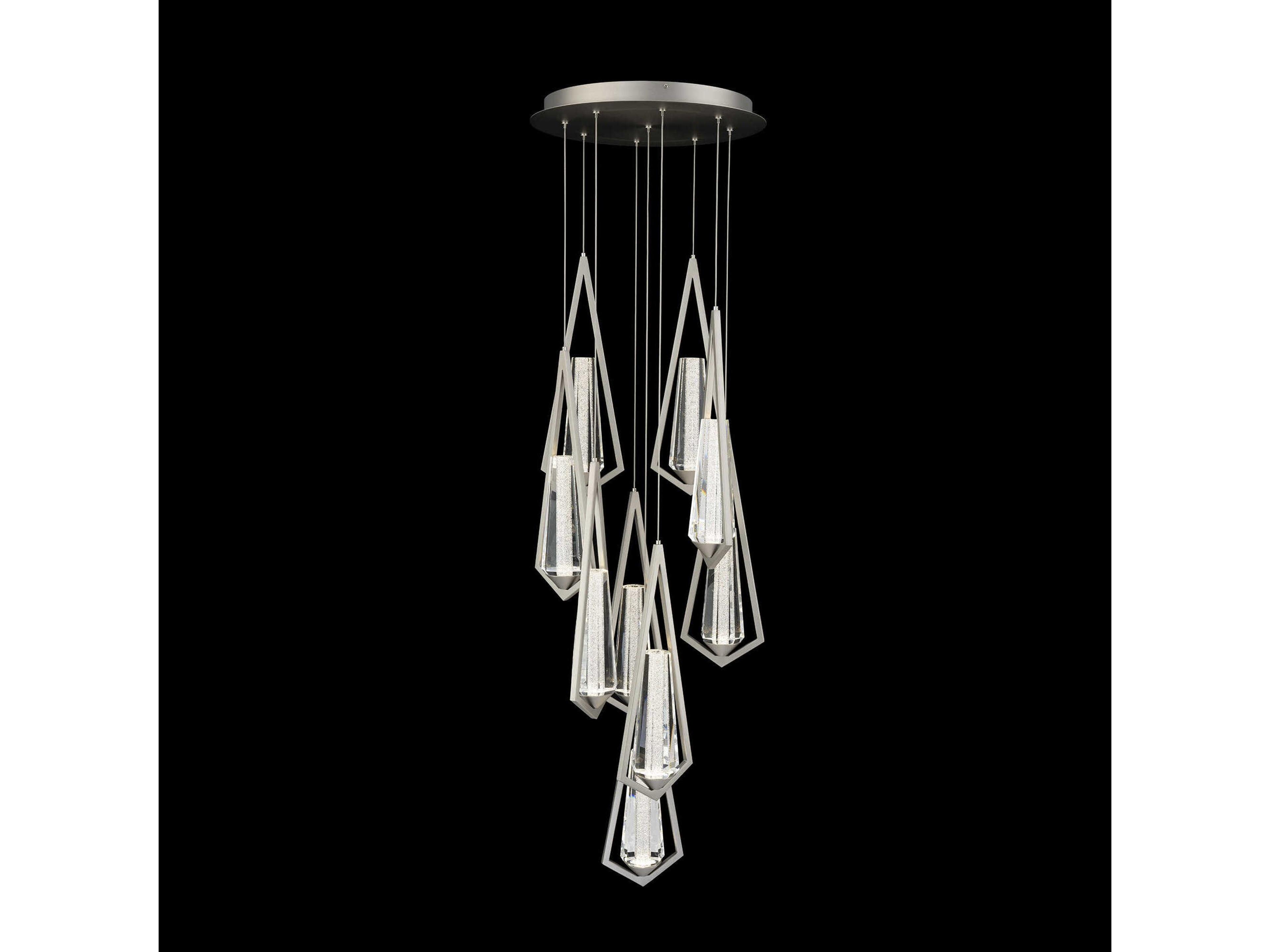 Schonbek Devotion 9-Light Satin Nickel Pendant
