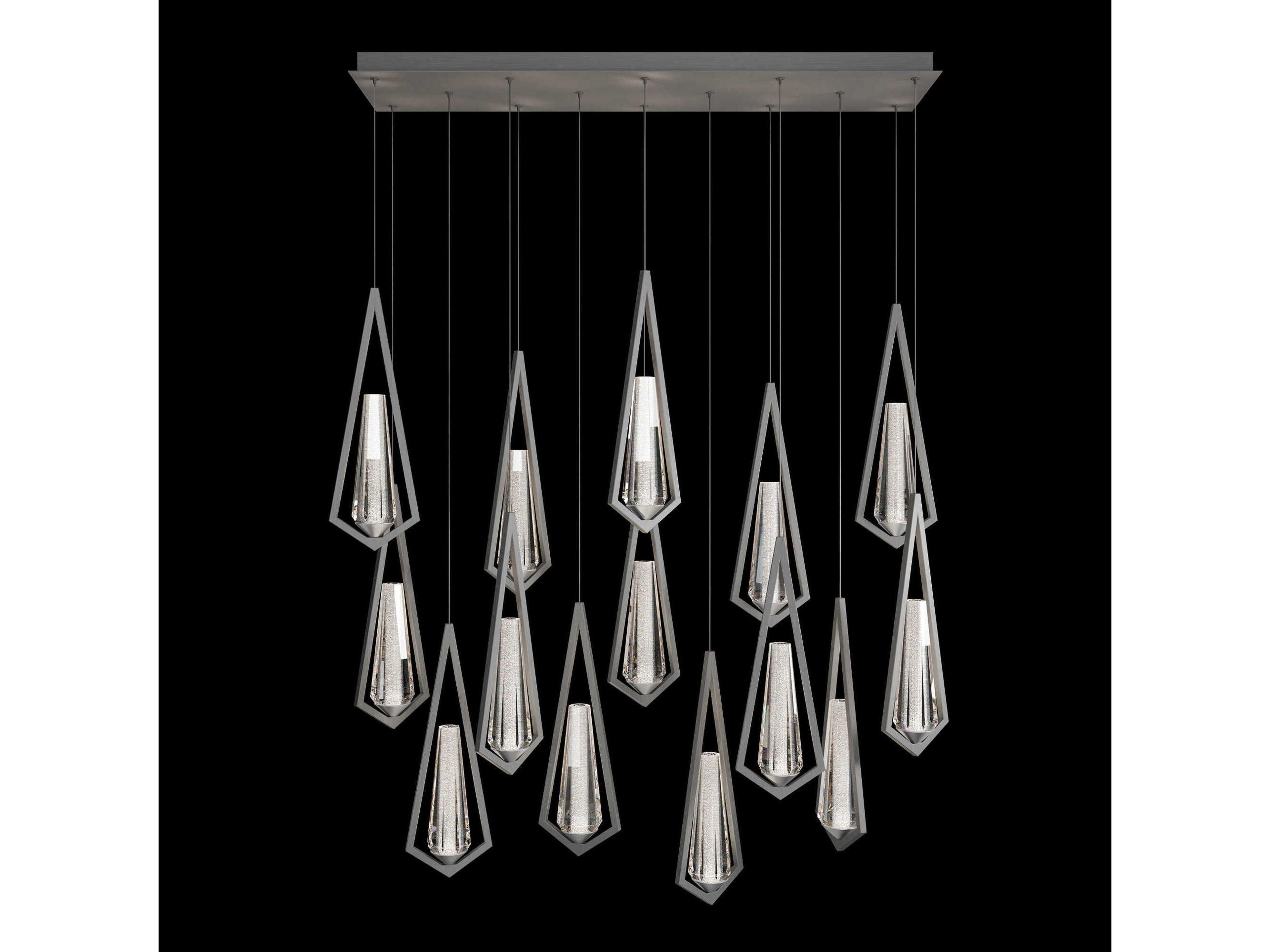 Schonbek Devotion 14-Light Satin Nickel Island Pendant