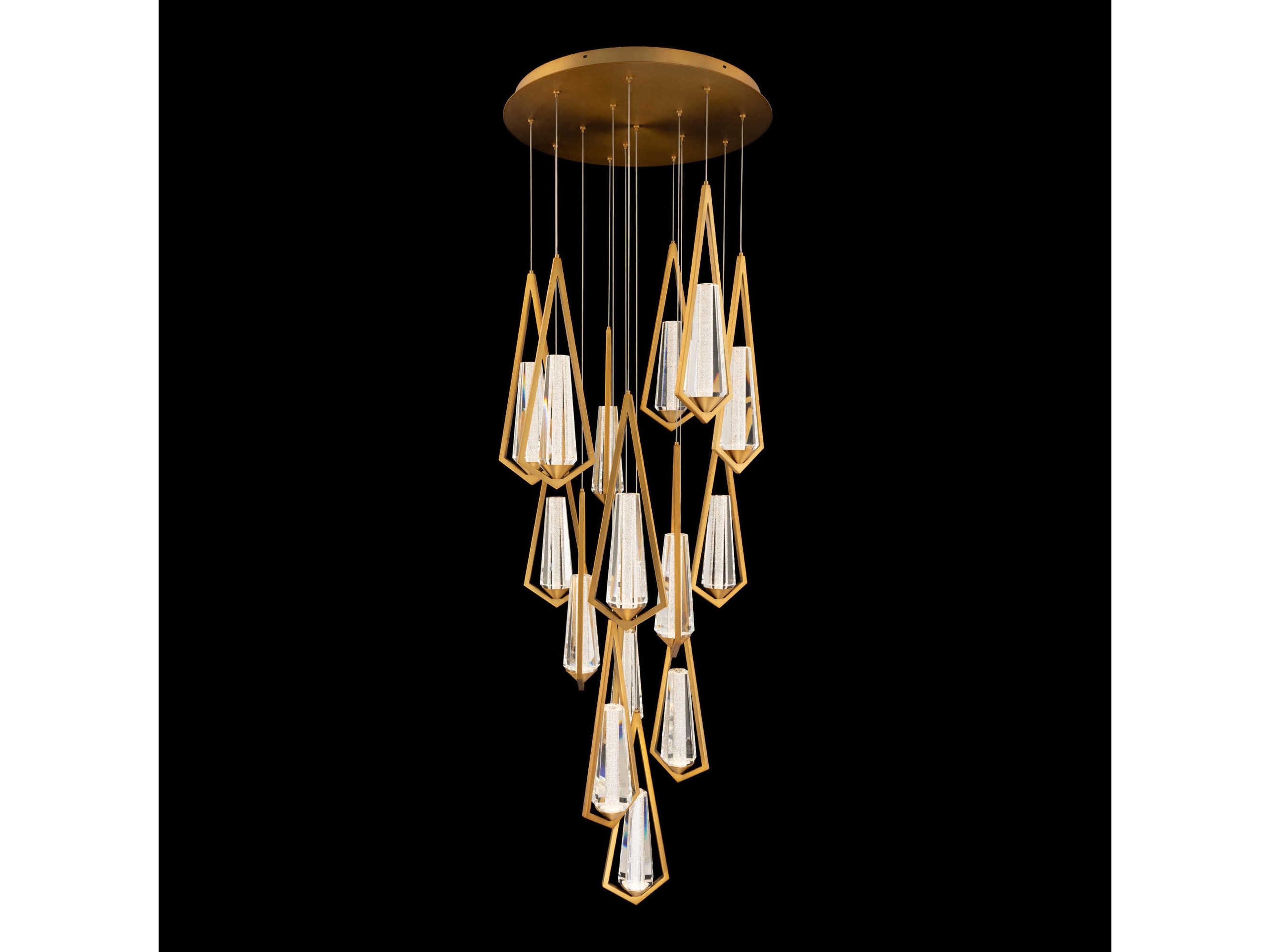 Schonbek Devotion 15-Light Aged Brass Pendant