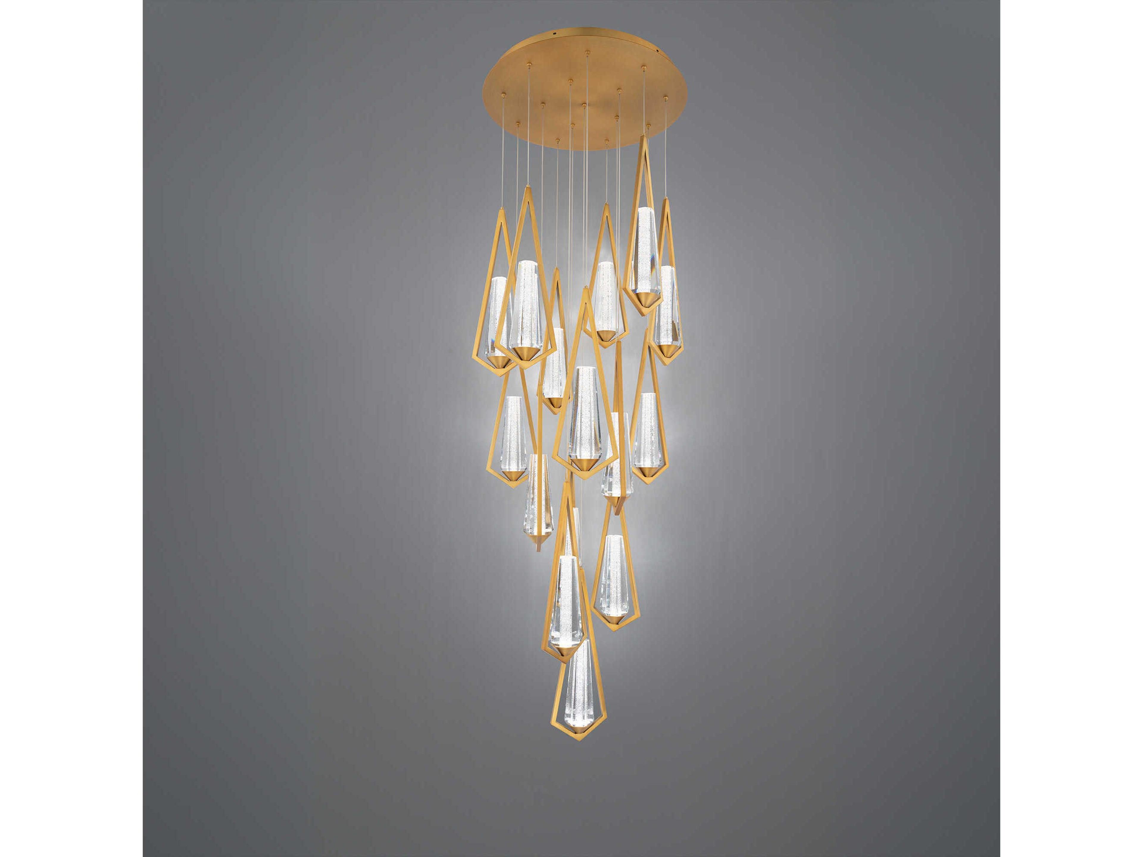 Schonbek Devotion 15-Light Aged Brass Pendant