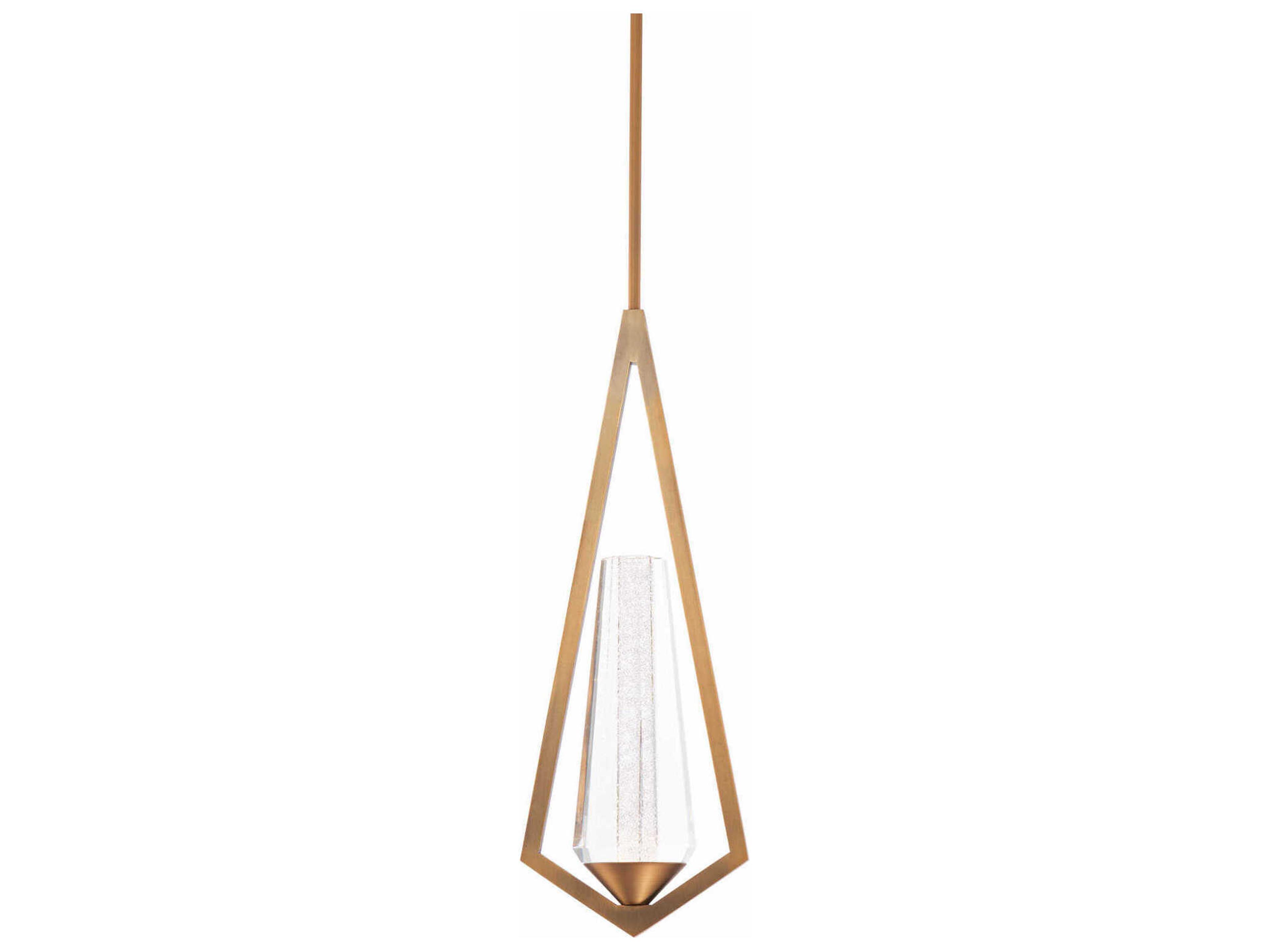 Devotion 1-Light Aged Brass Mini Pendant