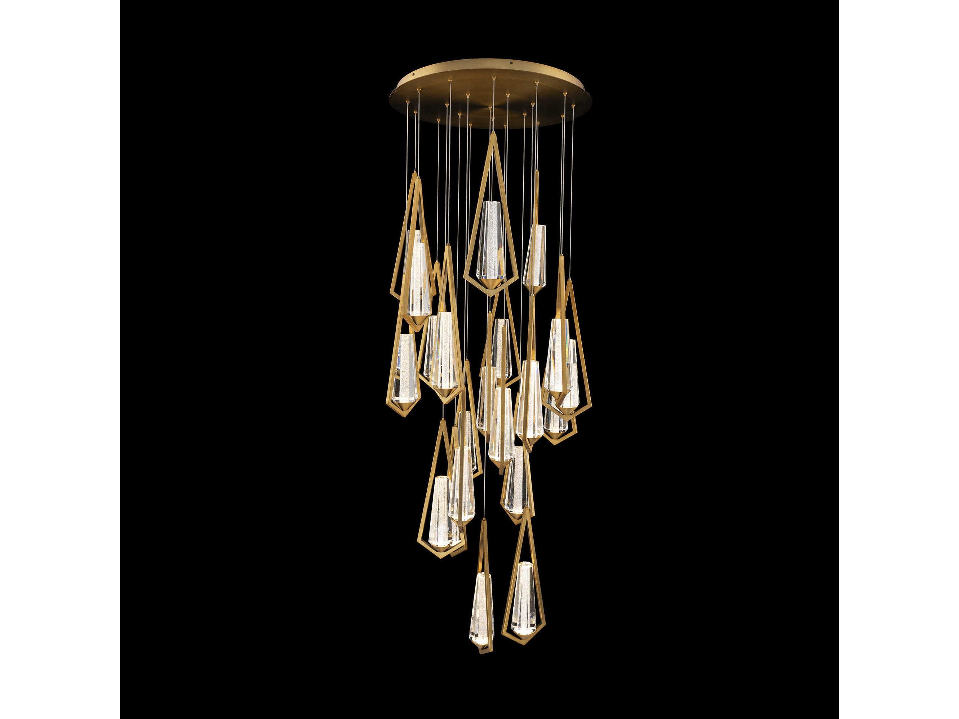 Schonbek Devotion 21-Light Aged Brass Pendant