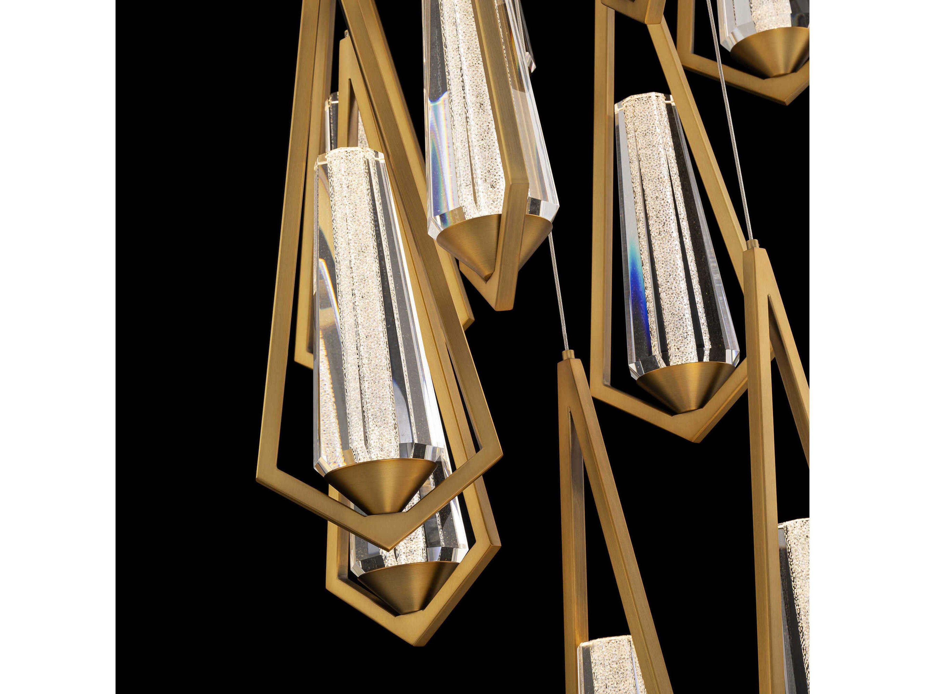 Schonbek Devotion 21-Light Aged Brass Pendant