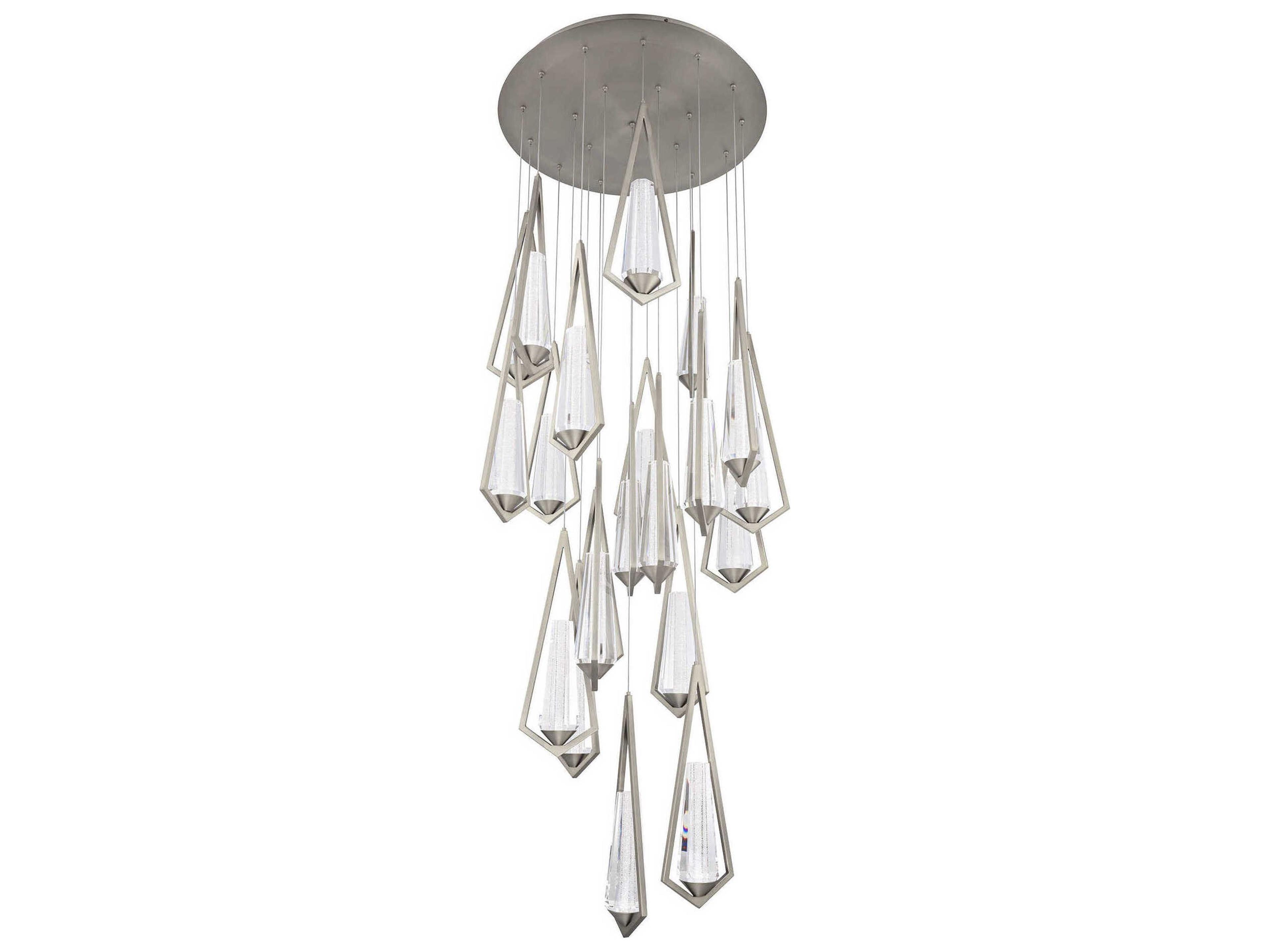 Devotion 21-Light Satin Nickel Pendant