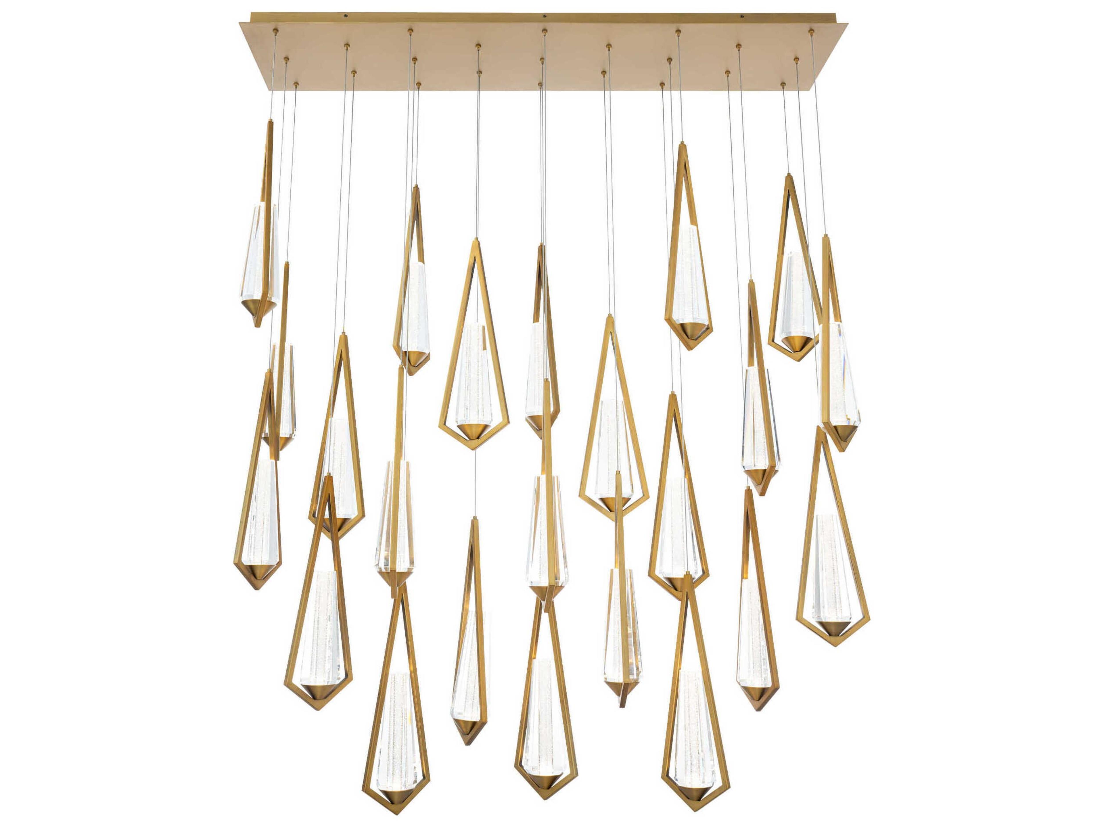 Devotion 23-Light Aged Brass Island Pendant