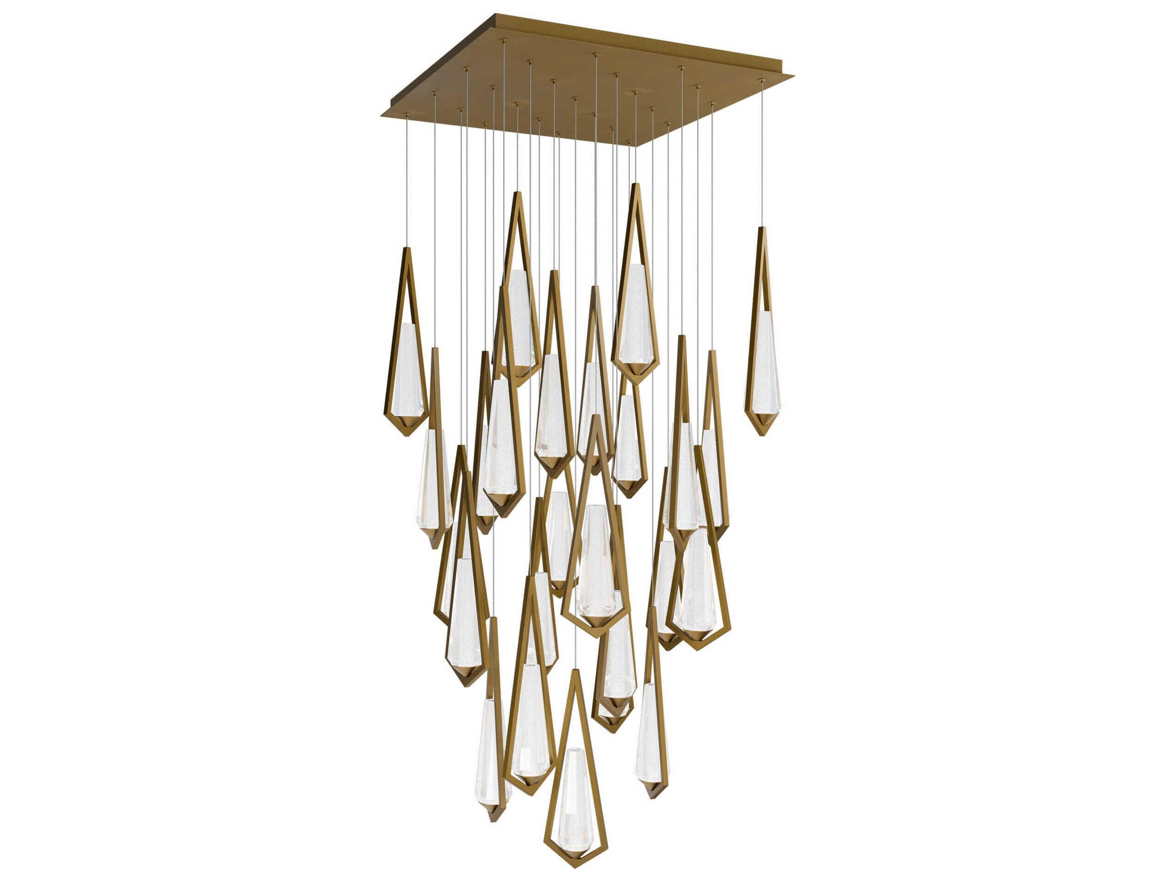 Devotion 25-Light Aged Brass Pendant