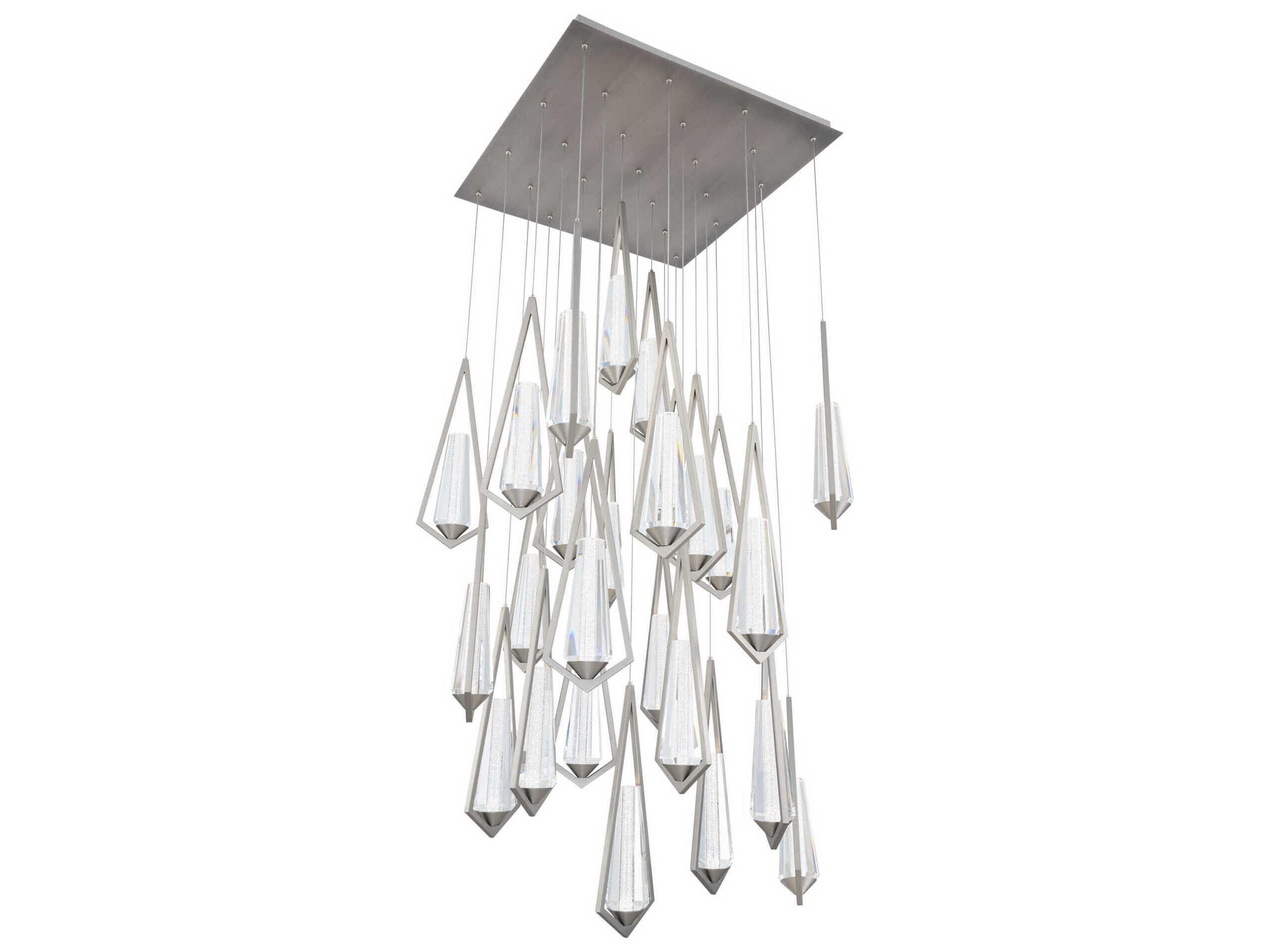 Devotion 25-Light Satin Nickel Pendant