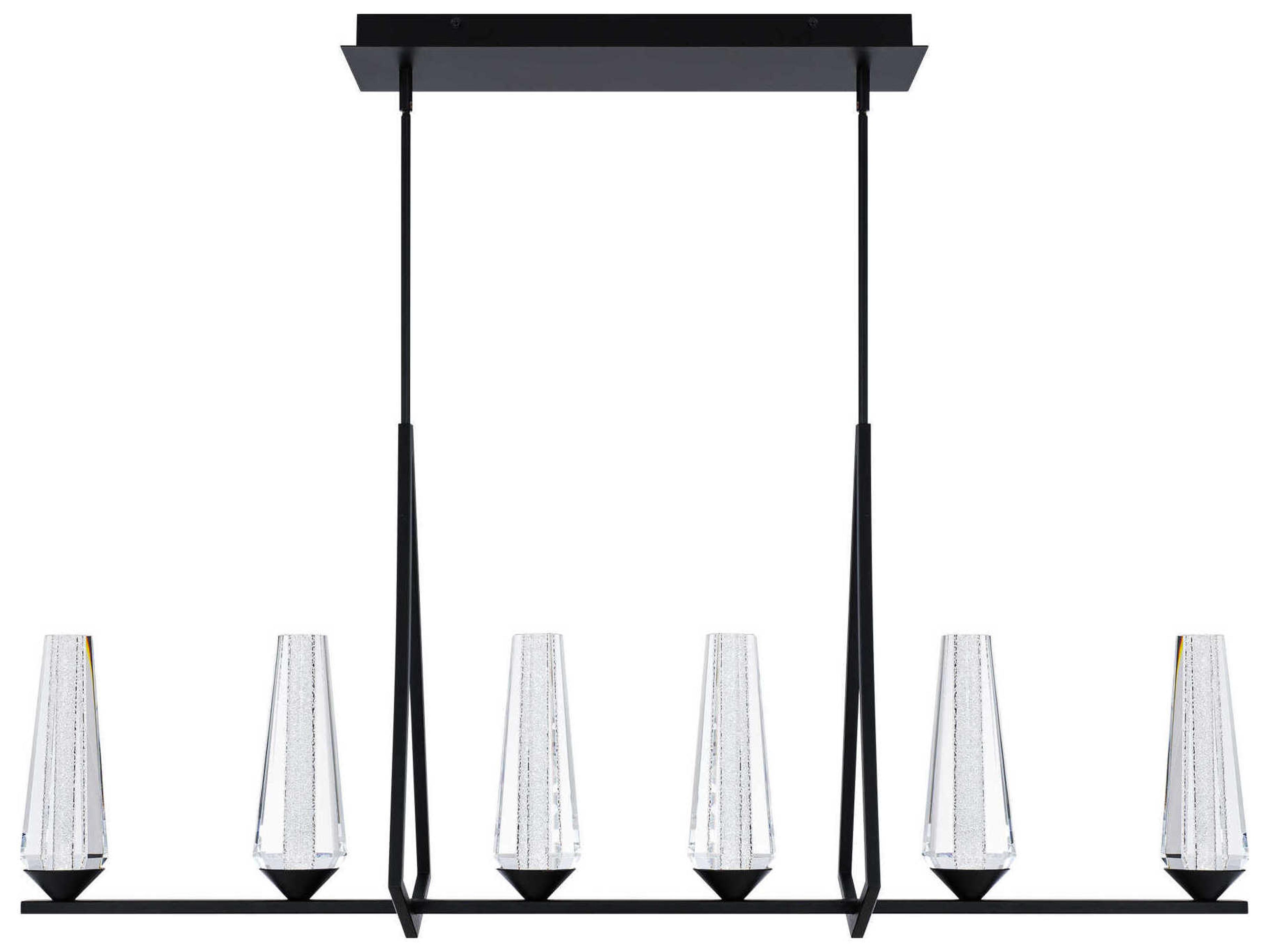 Devotion Black Linear Island Pendant