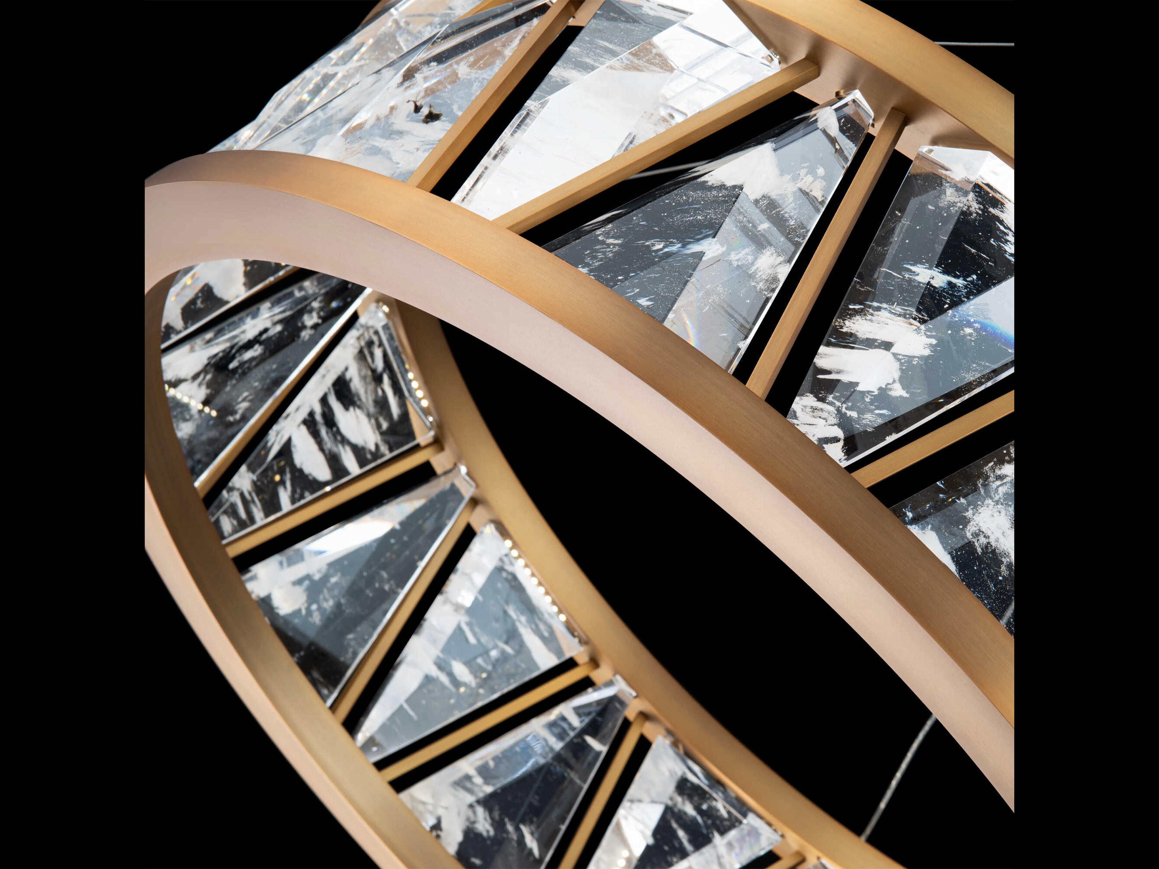 Schonbek Corinth 1-Light Aged Brass Round Pendant