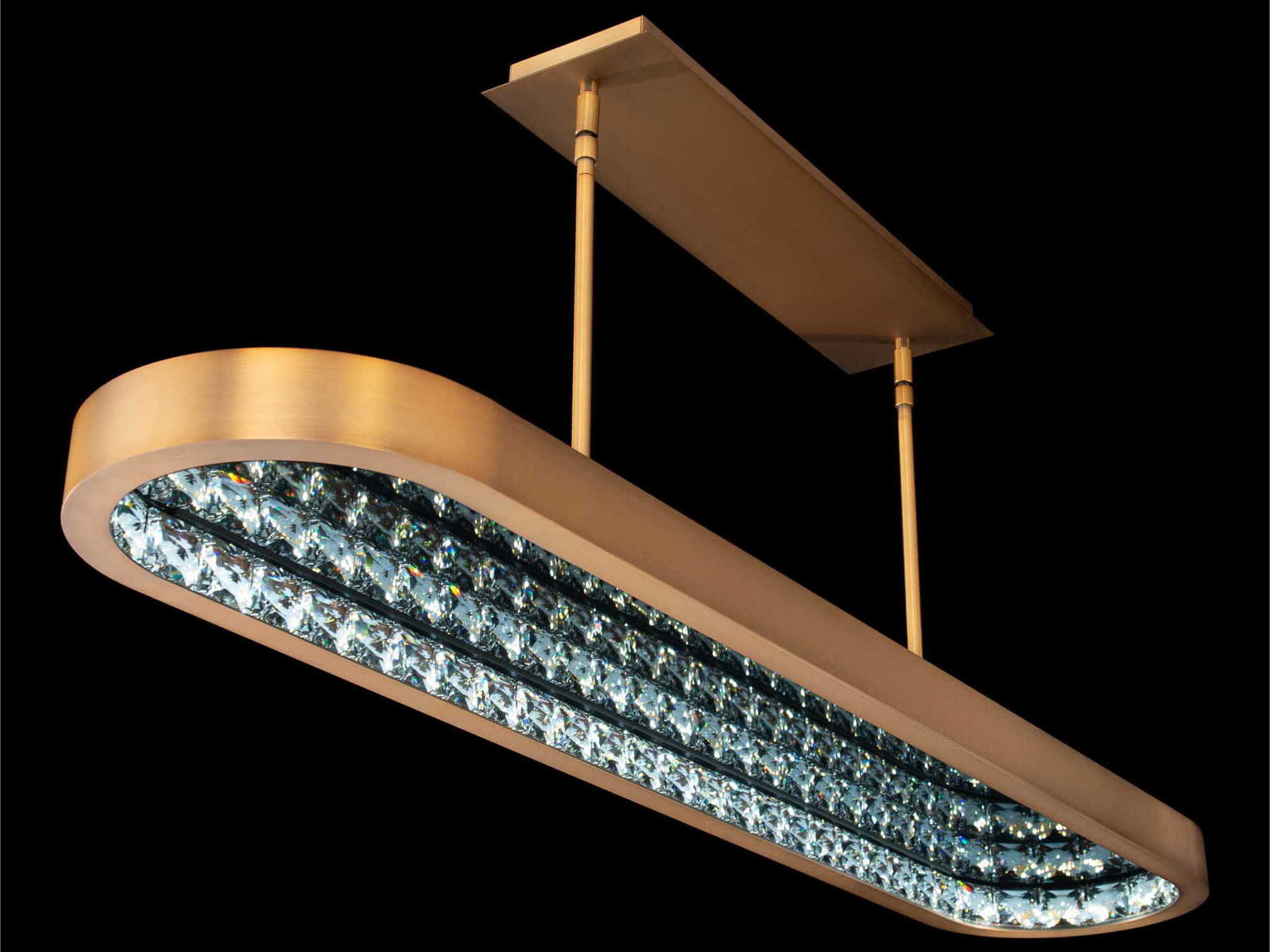 Schonbek Marquis 1-Light Aged Brass Linear Island Pendant